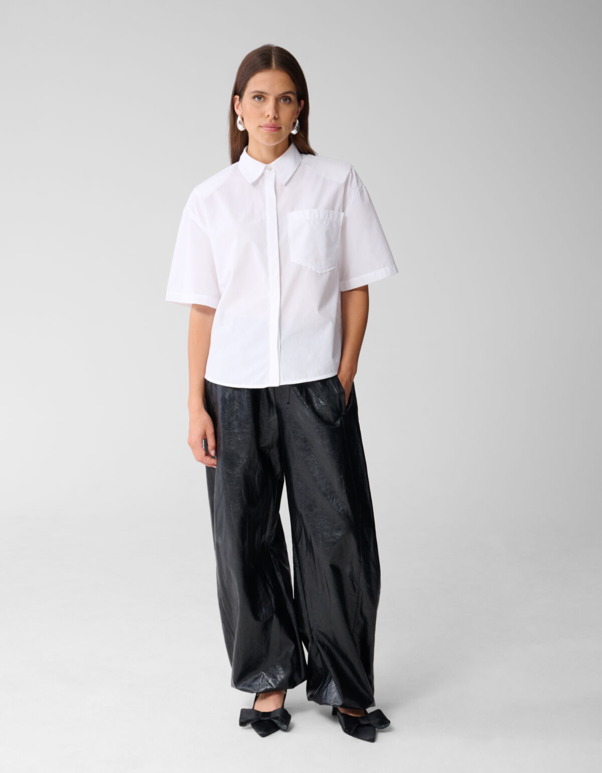 Oversized Solid Bluse Weiß SHOEBY WOMEN