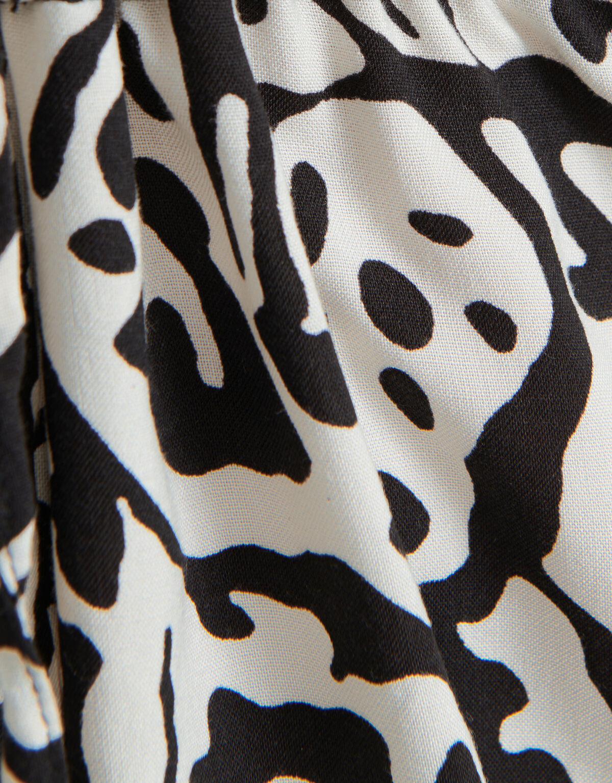 Bedrucktes Kleid Schwarz/Weiß SHOEBY WOMEN