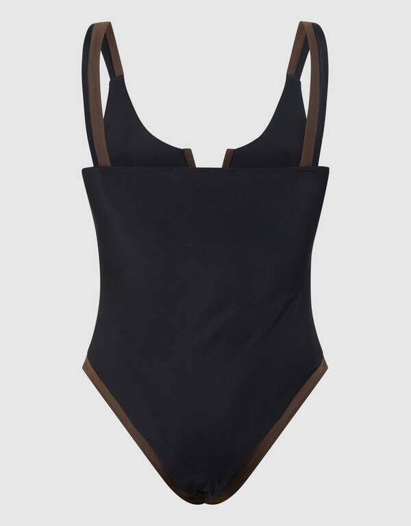 Kontrast Badeanzug Schwarz SHOEBY ACCESSOIRES