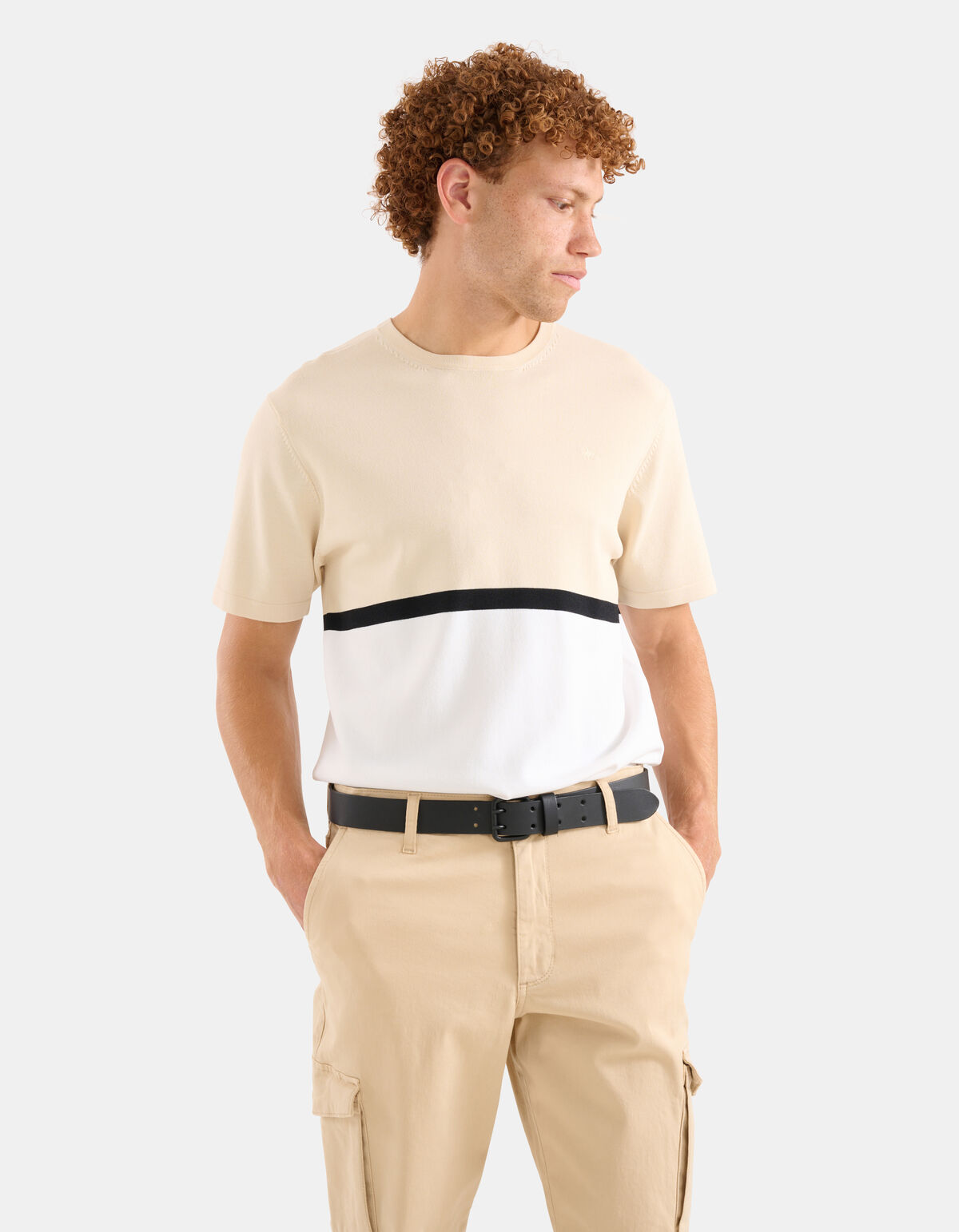 Double Pin Gürtel Schwarz ACCESSOIRES SHOEBY