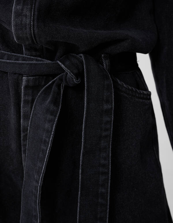 Übergroßer Denim-Jumpsuit Schwarz von Monica SHOEBY WOMEN