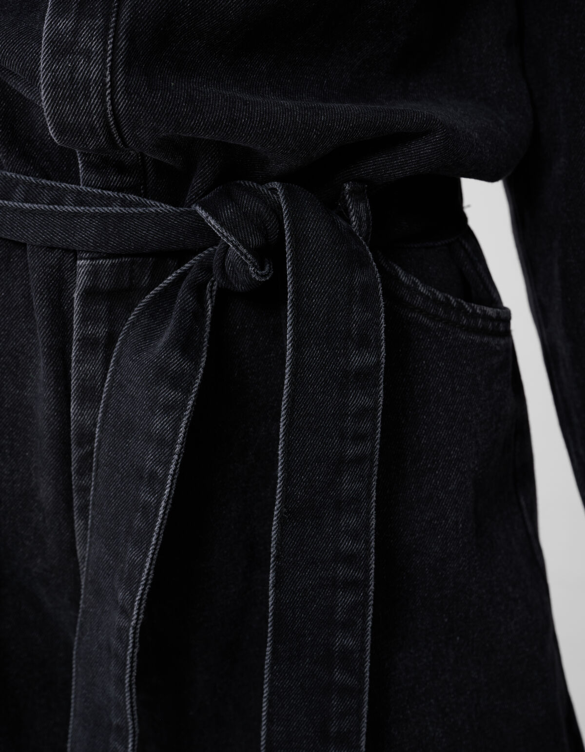 Übergroßer Denim-Jumpsuit Schwarz von Monica SHOEBY WOMEN