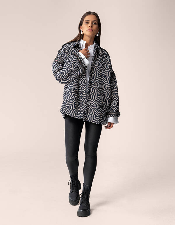 Jacquard Tape Jack Dunkelblau Von Mieke SHOEBY WOMEN