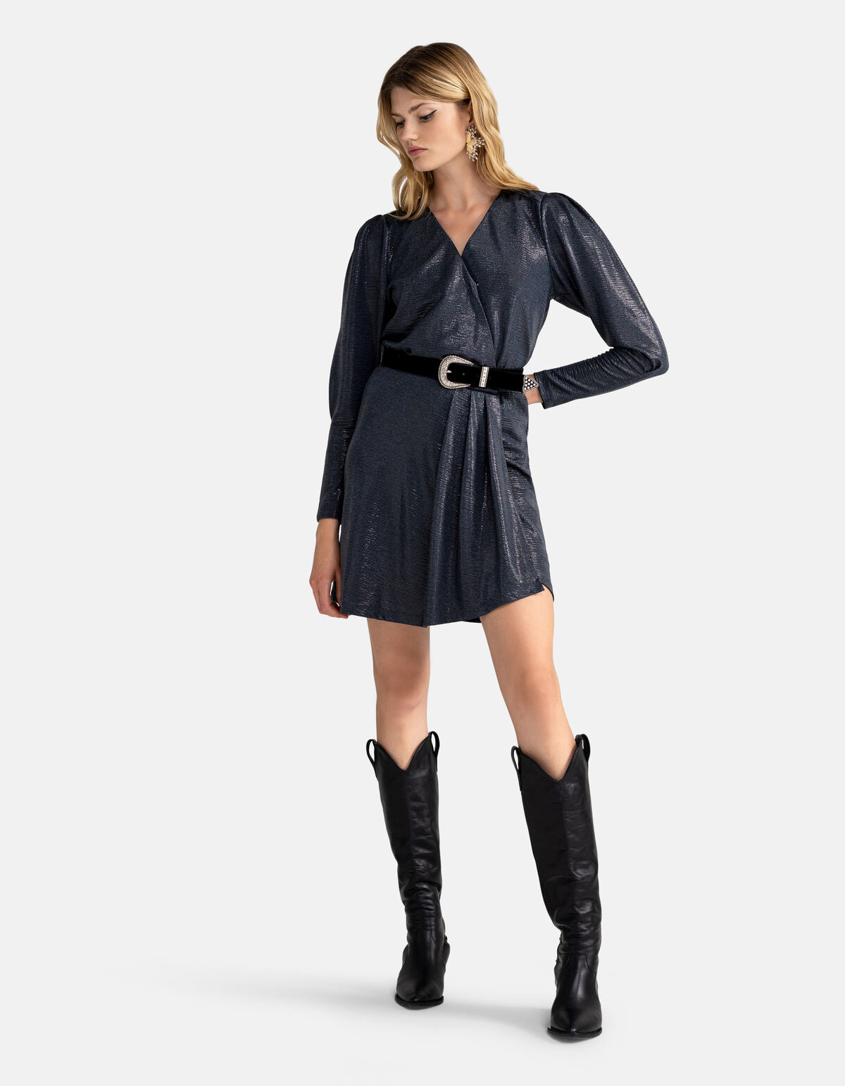 Beschichtetes Kleid Blau SHOEBY WOMEN