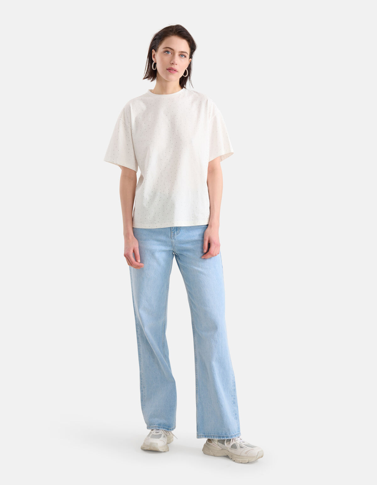 Strass-T-Shirt Off White SHOEBY WOMEN