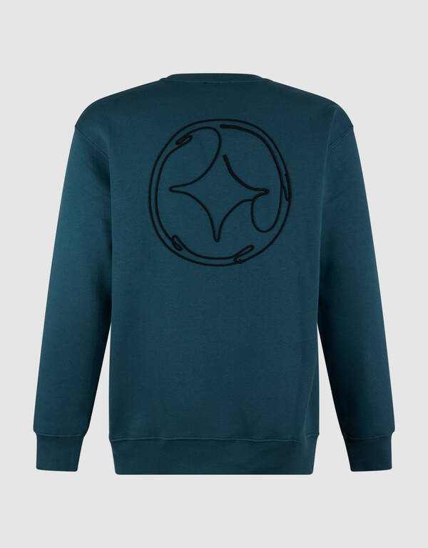 Cord Artwork Pullover Dunkelgrün SHOEBY MEN