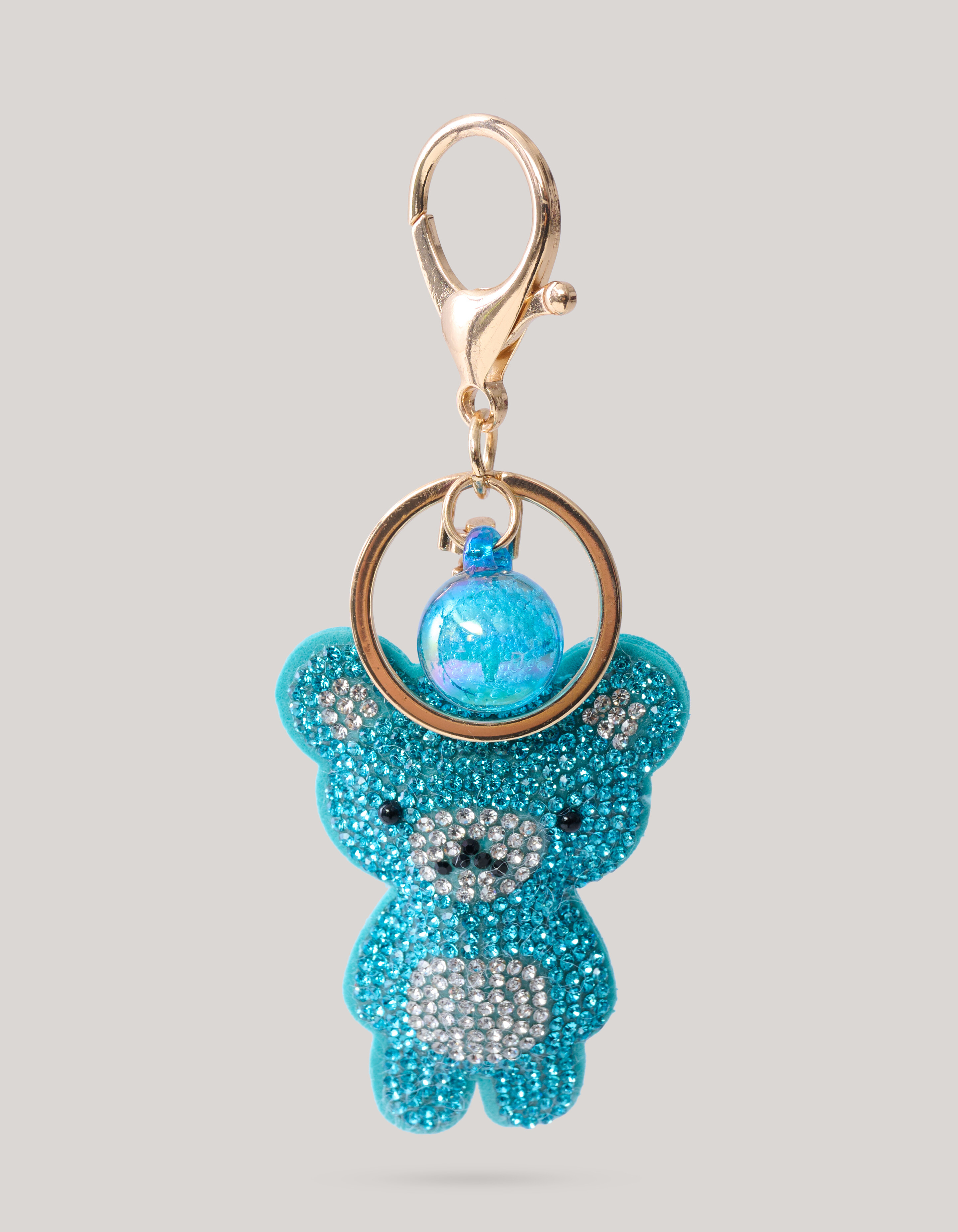 Strass Bär Schlüsselanhänger Blau SHOEBY ACCESSOIRES