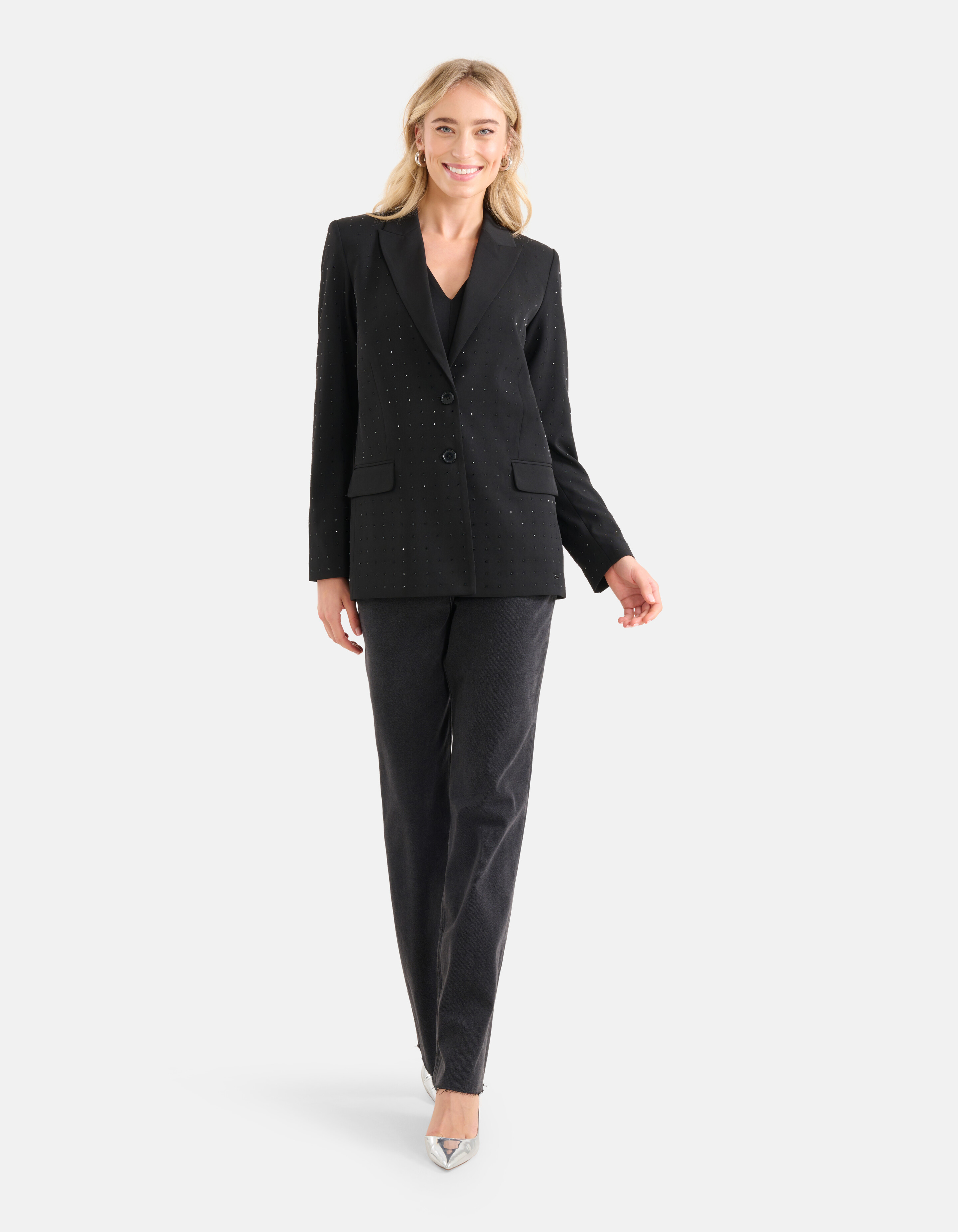 Strassbesetzter Blazer Schwarz von Nicolette SHOEBY WOMEN