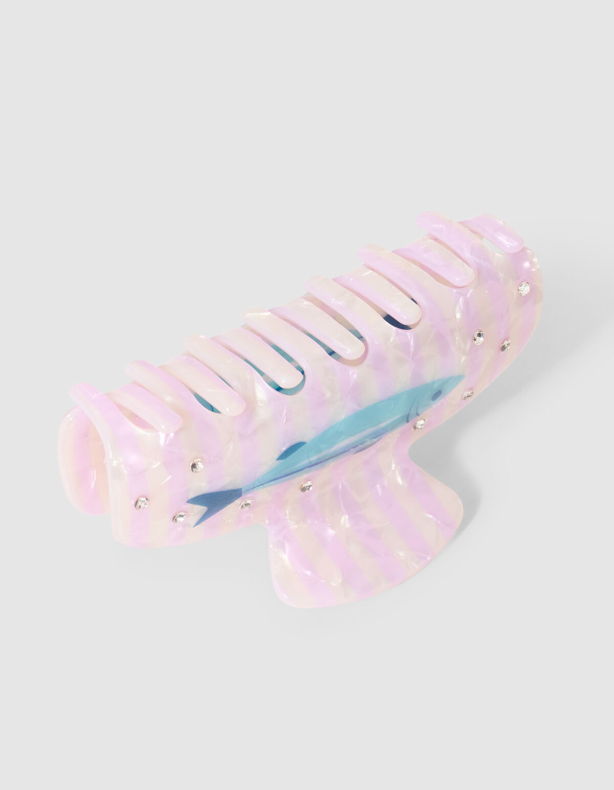 Fisch-Strass-Haarklammer hellrosa SHOEBY ACCESSOIRES