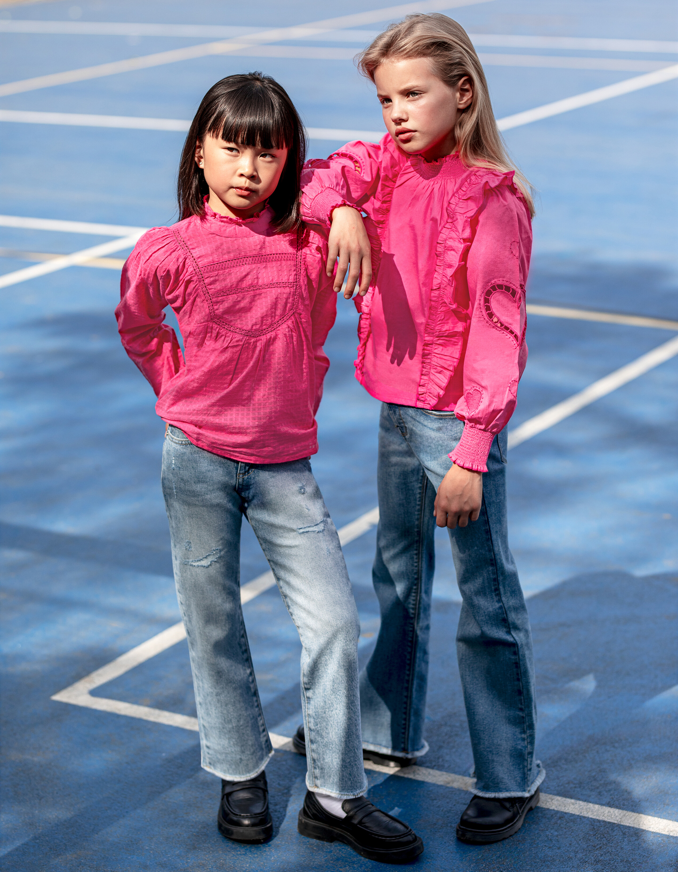 Bluse mit Tape-Detail Rosa SHOEBY GIRLS