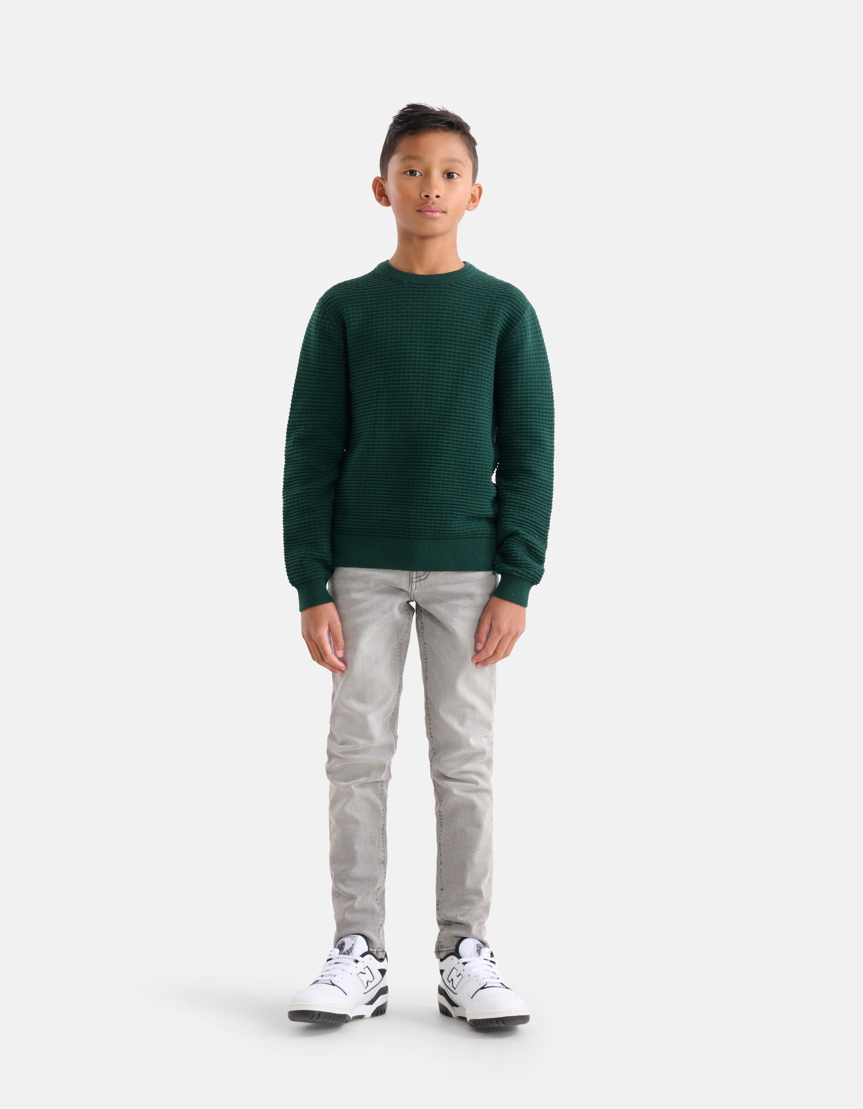 Strukturpullover Dunkelgrün SHOEBY BOYS