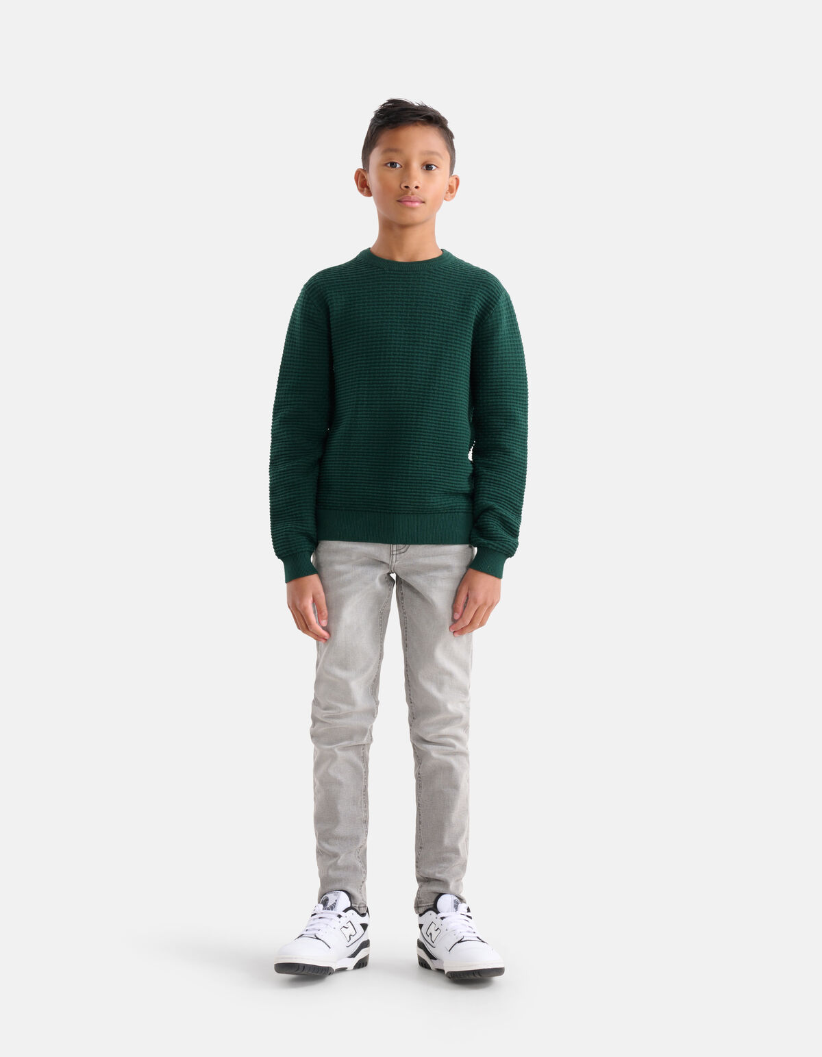 Strukturpullover Dunkelgrün SHOEBY BOYS