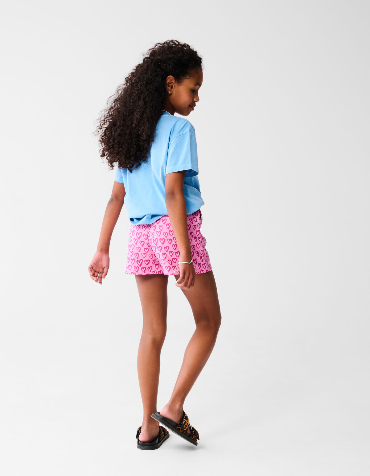 Herz-Stickerei kurz rosa SHOEBY GIRLS