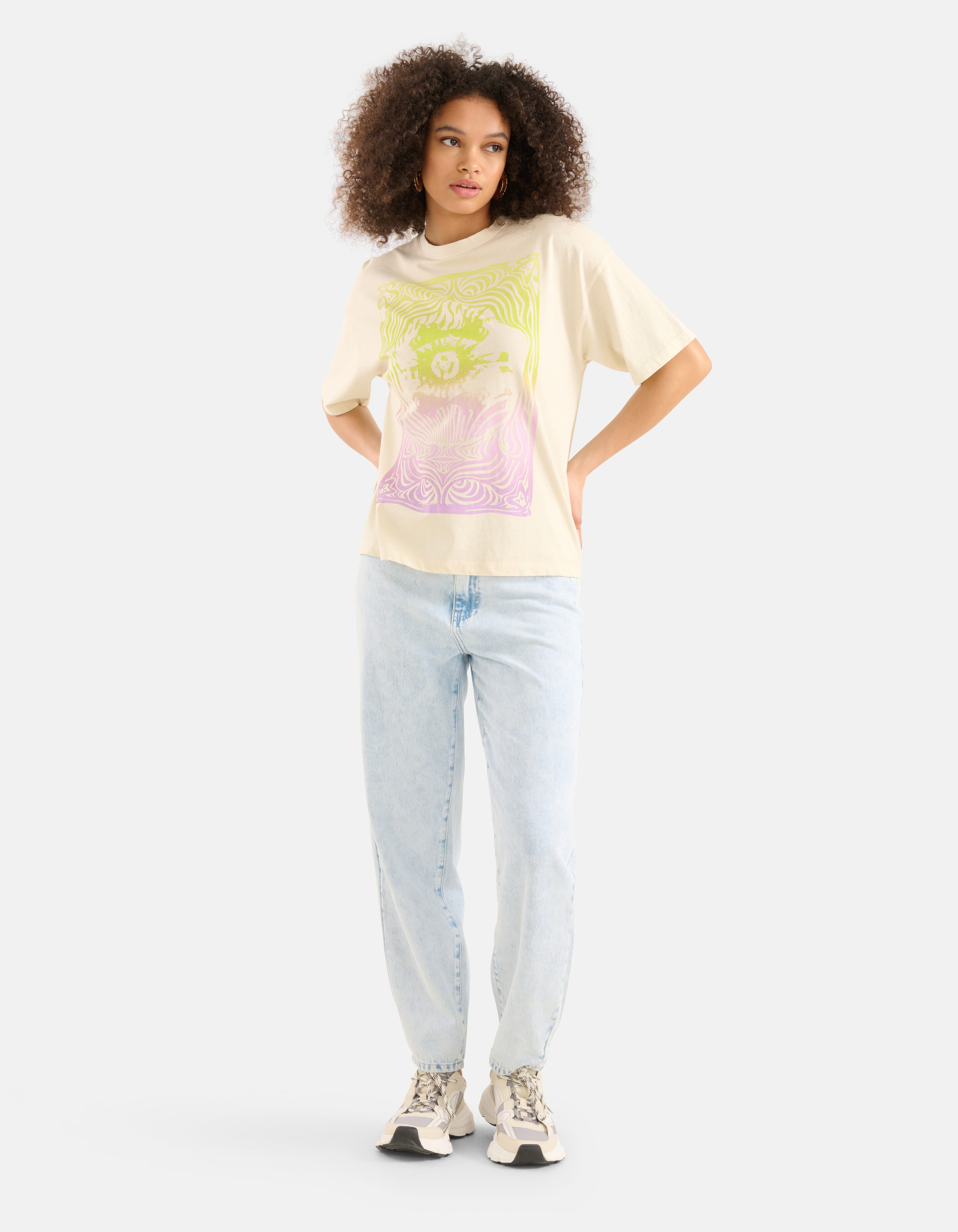 Kunstwerk T-shirt Beige SHOEBY WOMEN