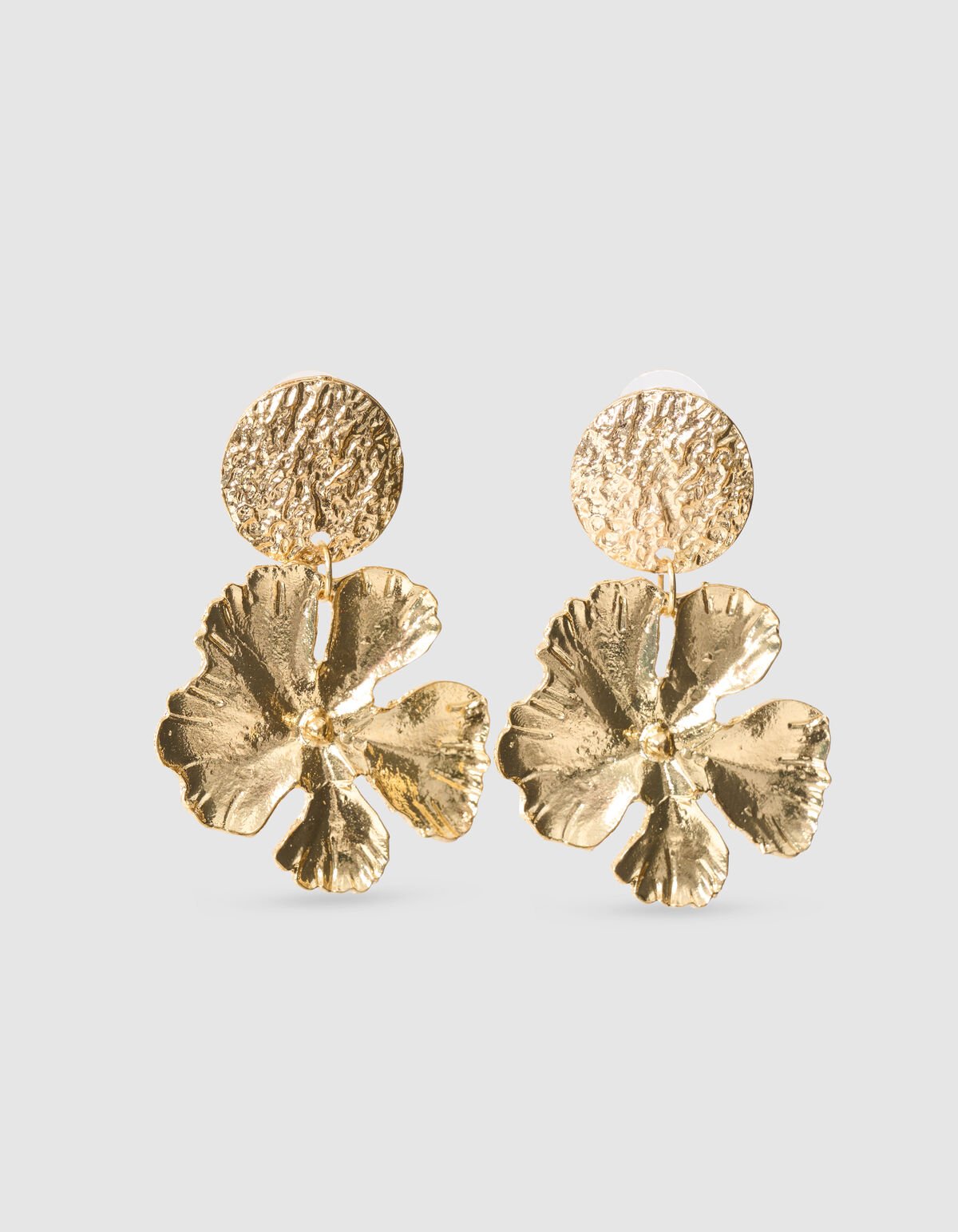 Hammer Blatt Ohrringe Gold SHOEBY ACCESSOIRES