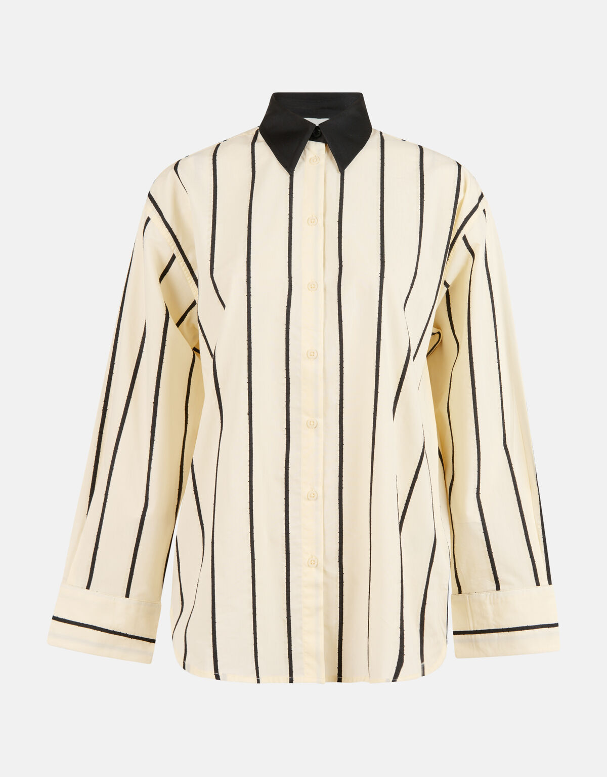 Gestreifte Bluse Off White/Schwarz SHOEBY WOMEN