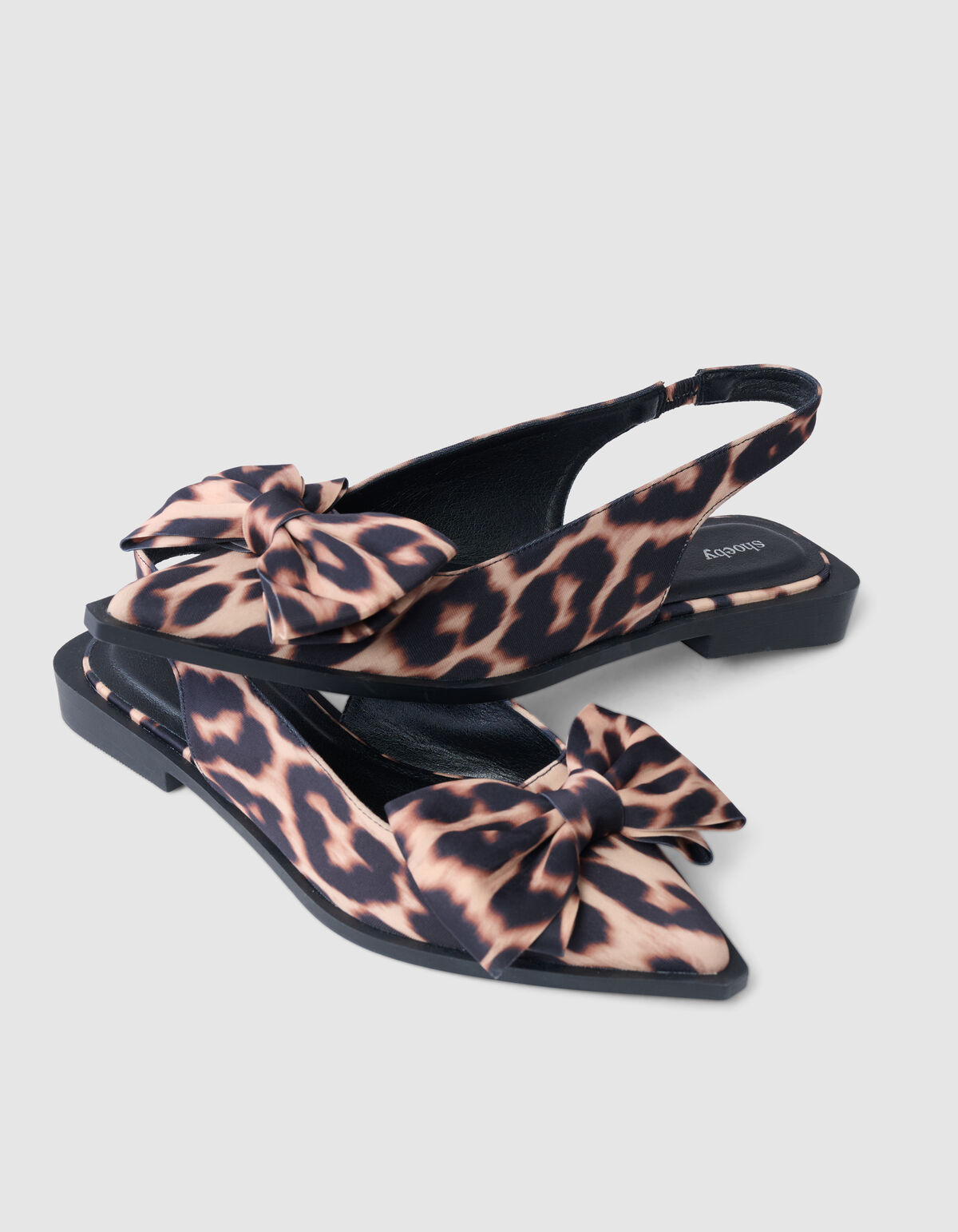 Leopard Bow Slingback Brown SHOEBY SHOES