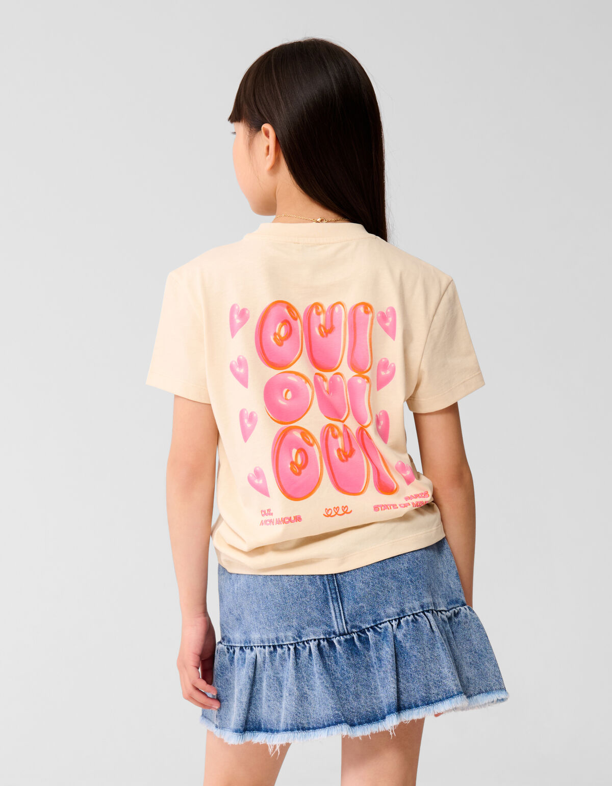 Mon Amour Artwork T-shirt Off White SHOEBY GIRLS