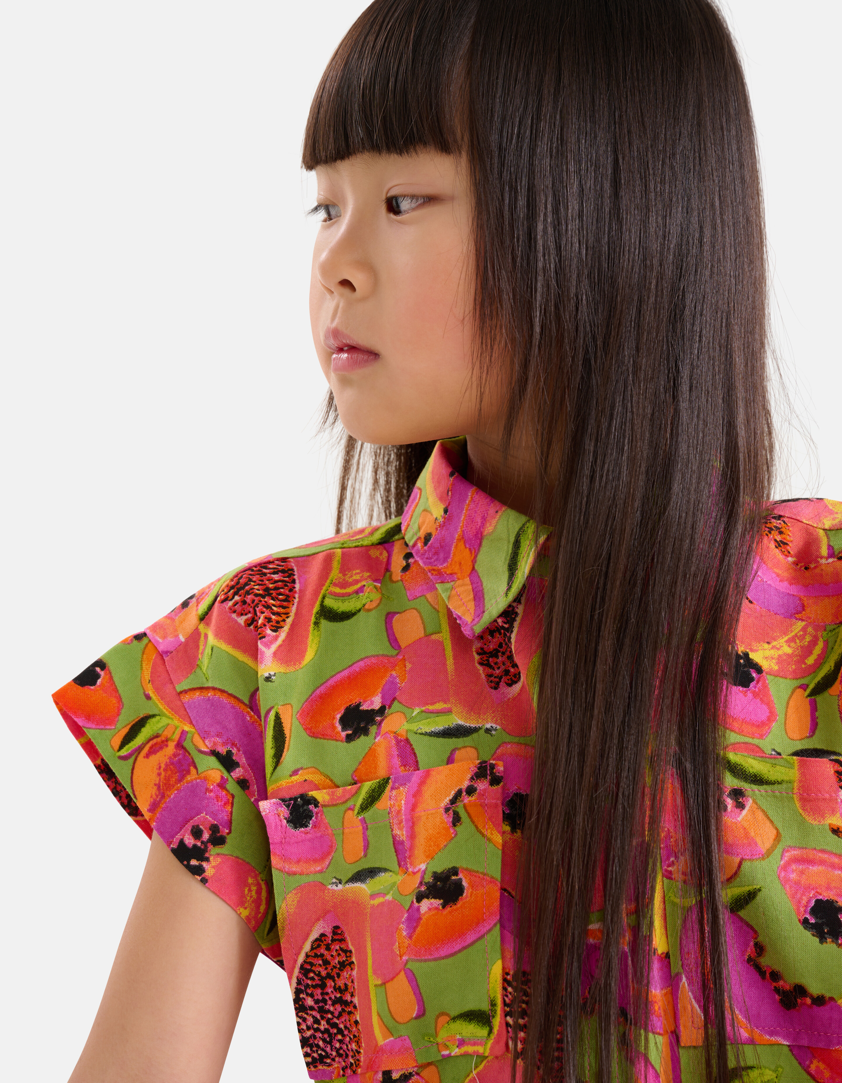 Bluse mit Obstmuster Grün SHOEBY GIRLS