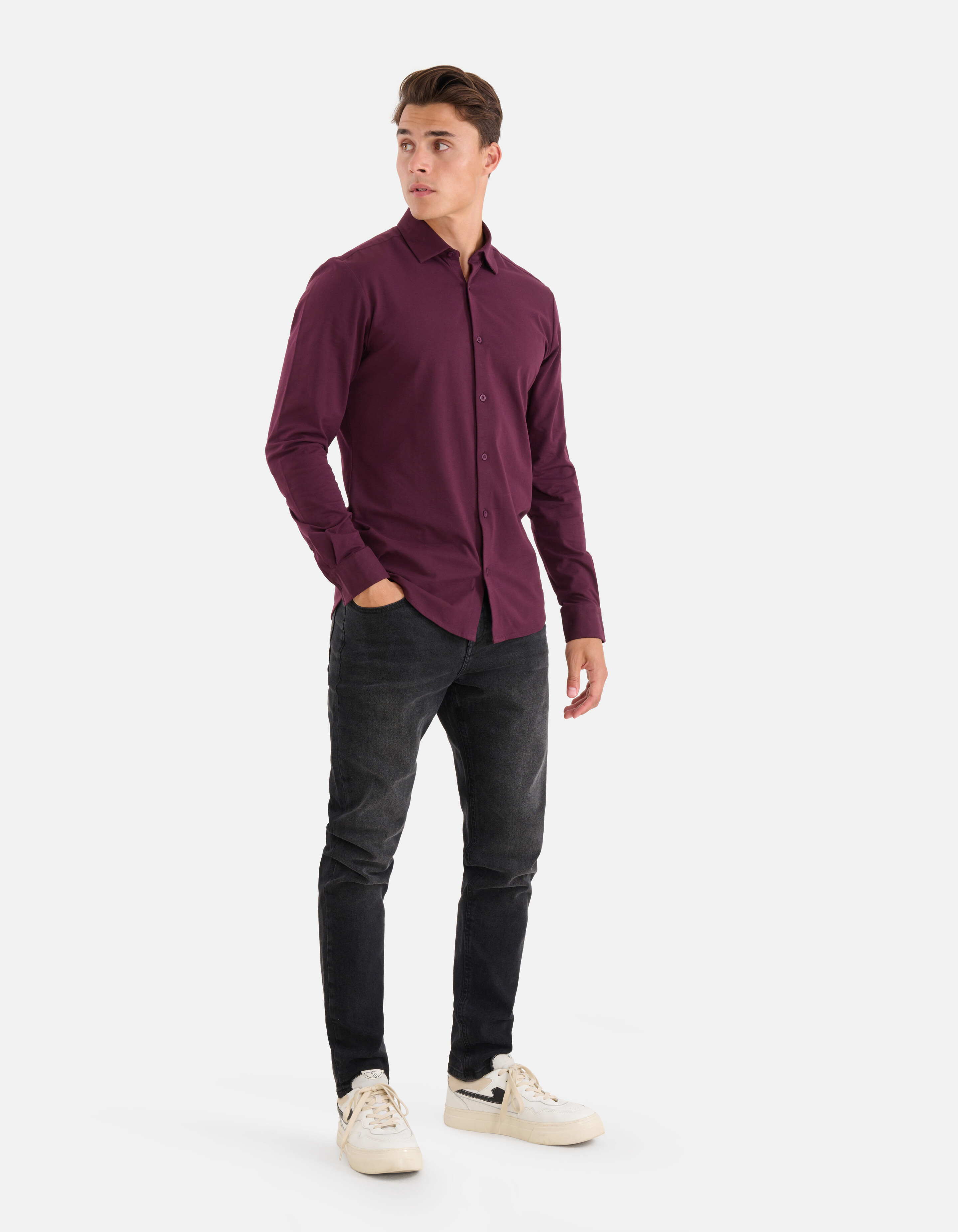 Jersey Shirt Bordeaux SHOEBY MEN