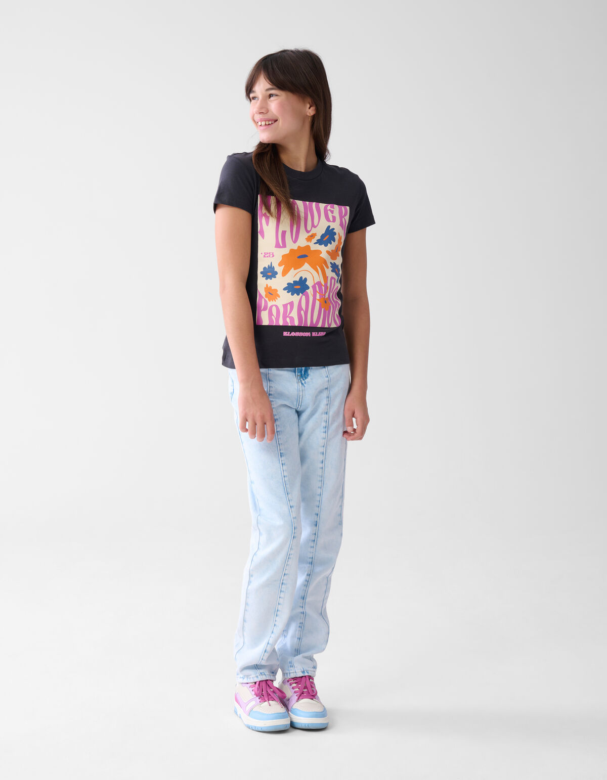Artwork T-shirt Dunkelgrau SHOEBY GIRLS