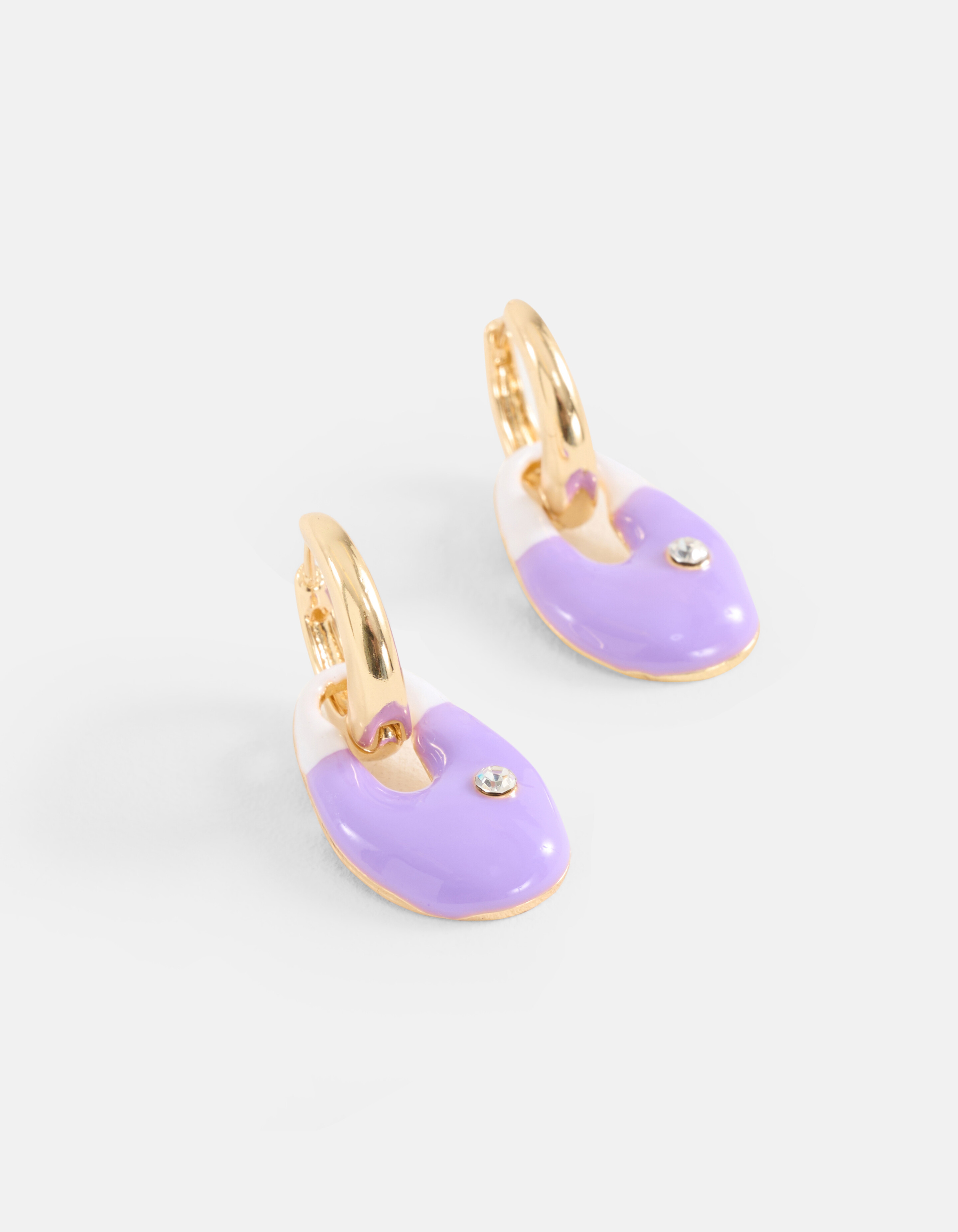 Muschel-Ohrringe Lila SHOEBY ACCESSOIRES