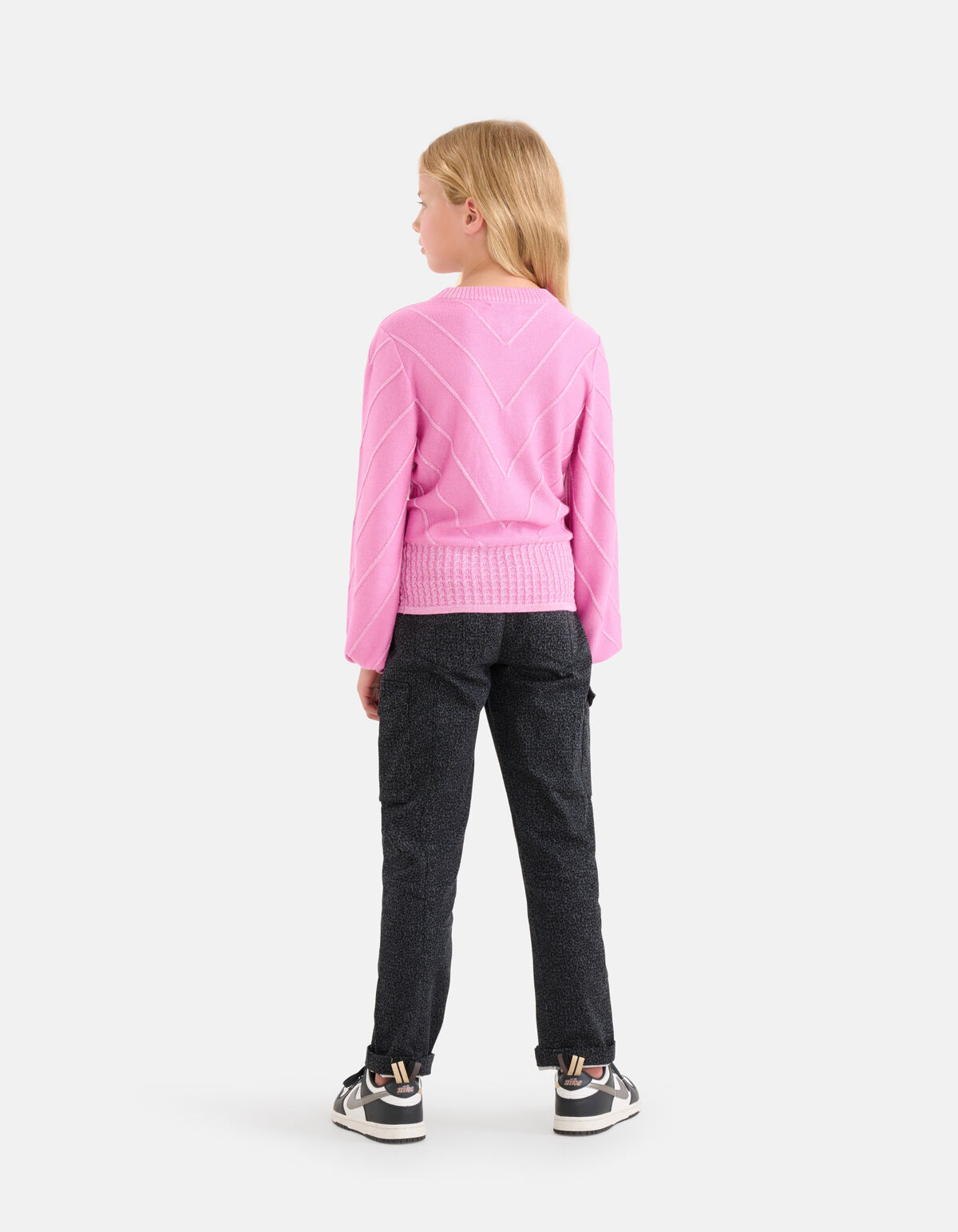 Diagonaler Glitzer-Pullover Rosa SHOEBY GIRLS