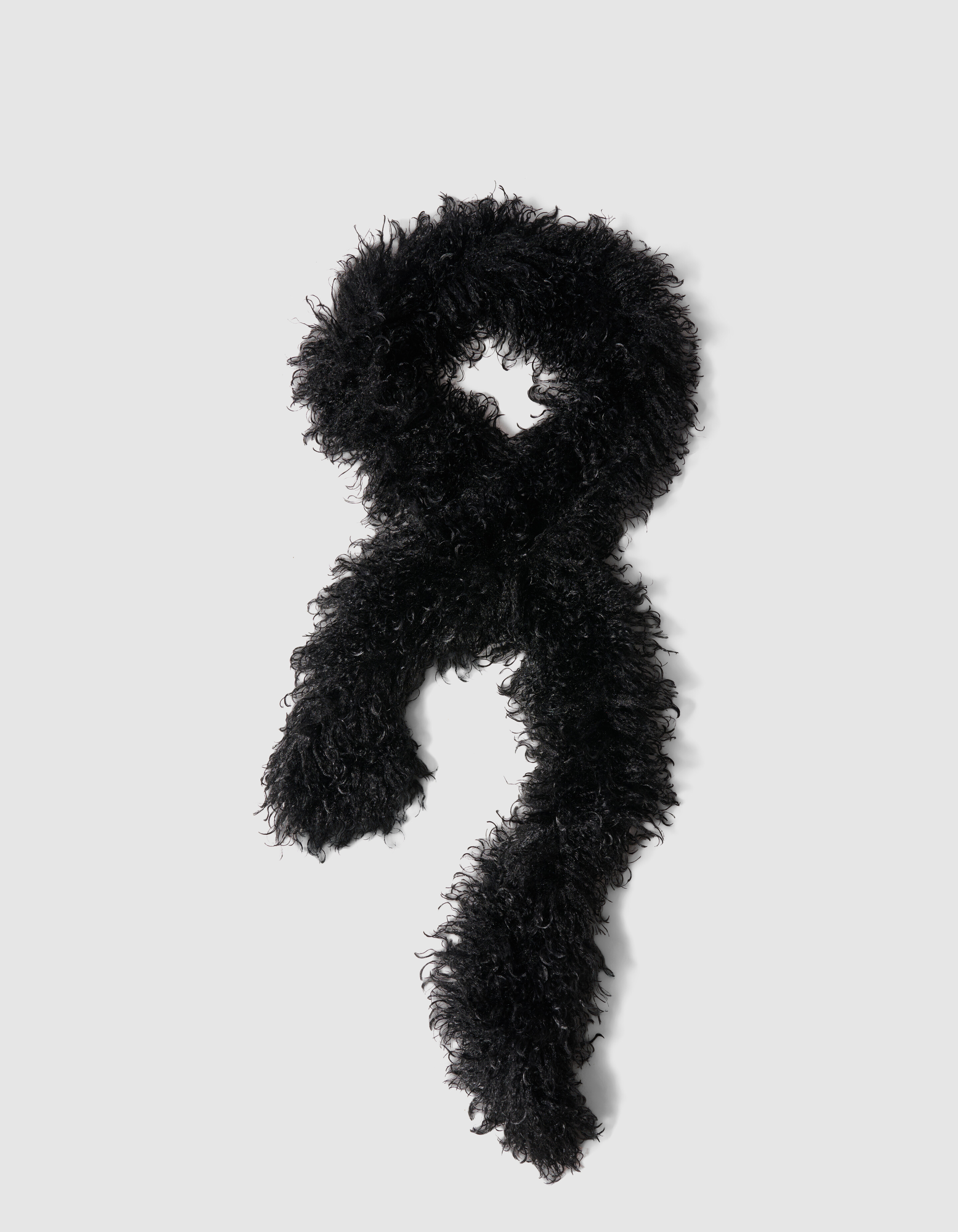 Hairy Faux Fur Schal Schwarz SHOEBY ACCESSOIRES