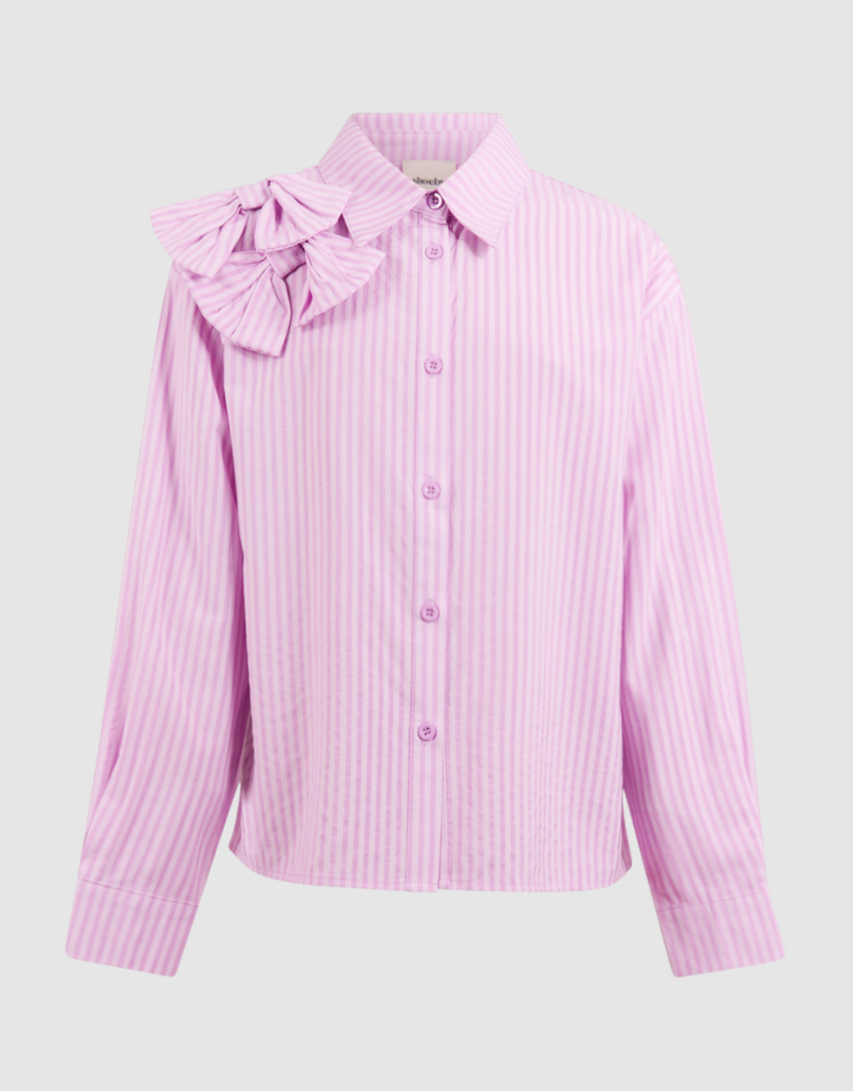 Gestreifte Schleifenbluse Rosa SHOEBY GIRLS