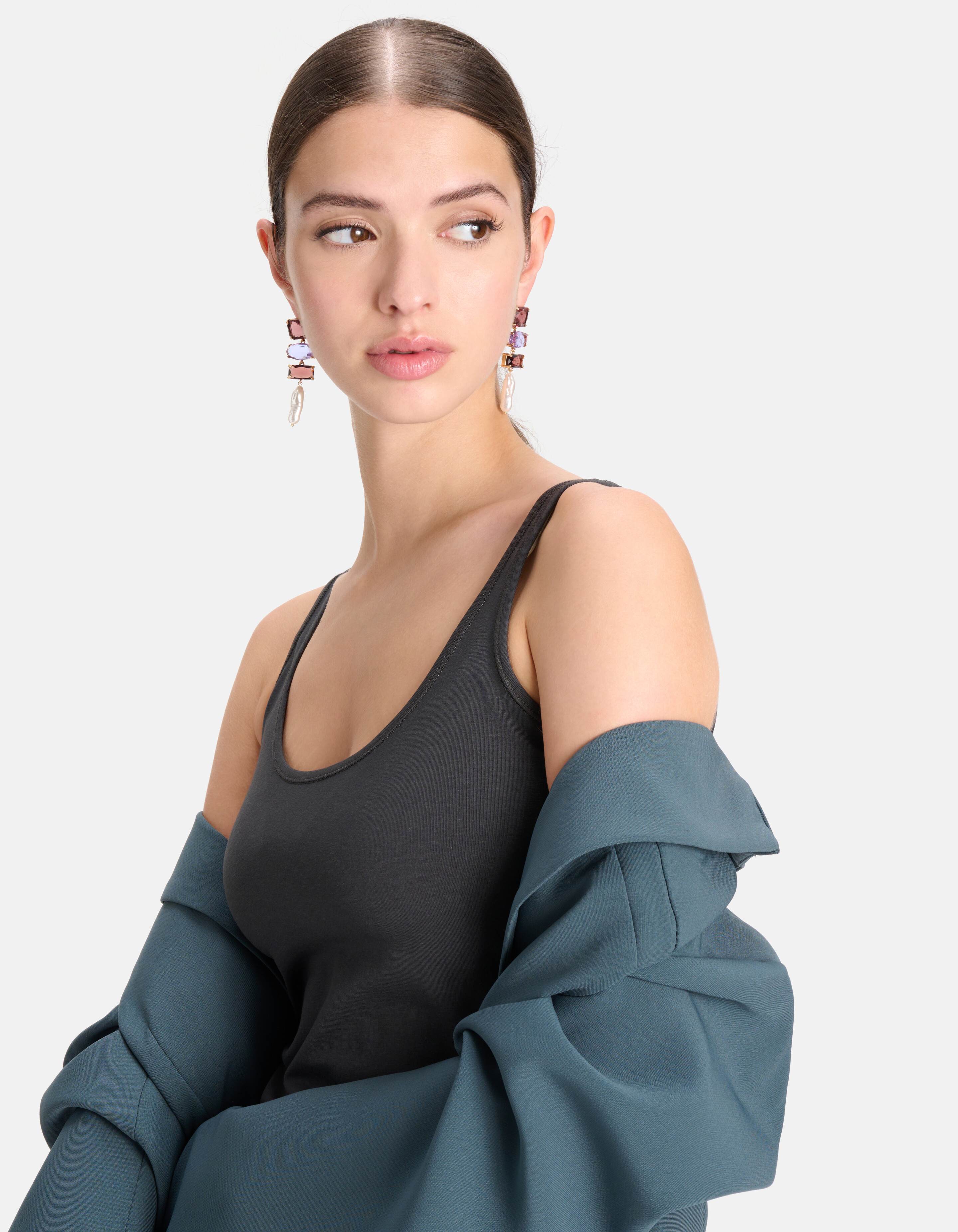 Basic Top Dunkelgrau SHOEBY WOMEN