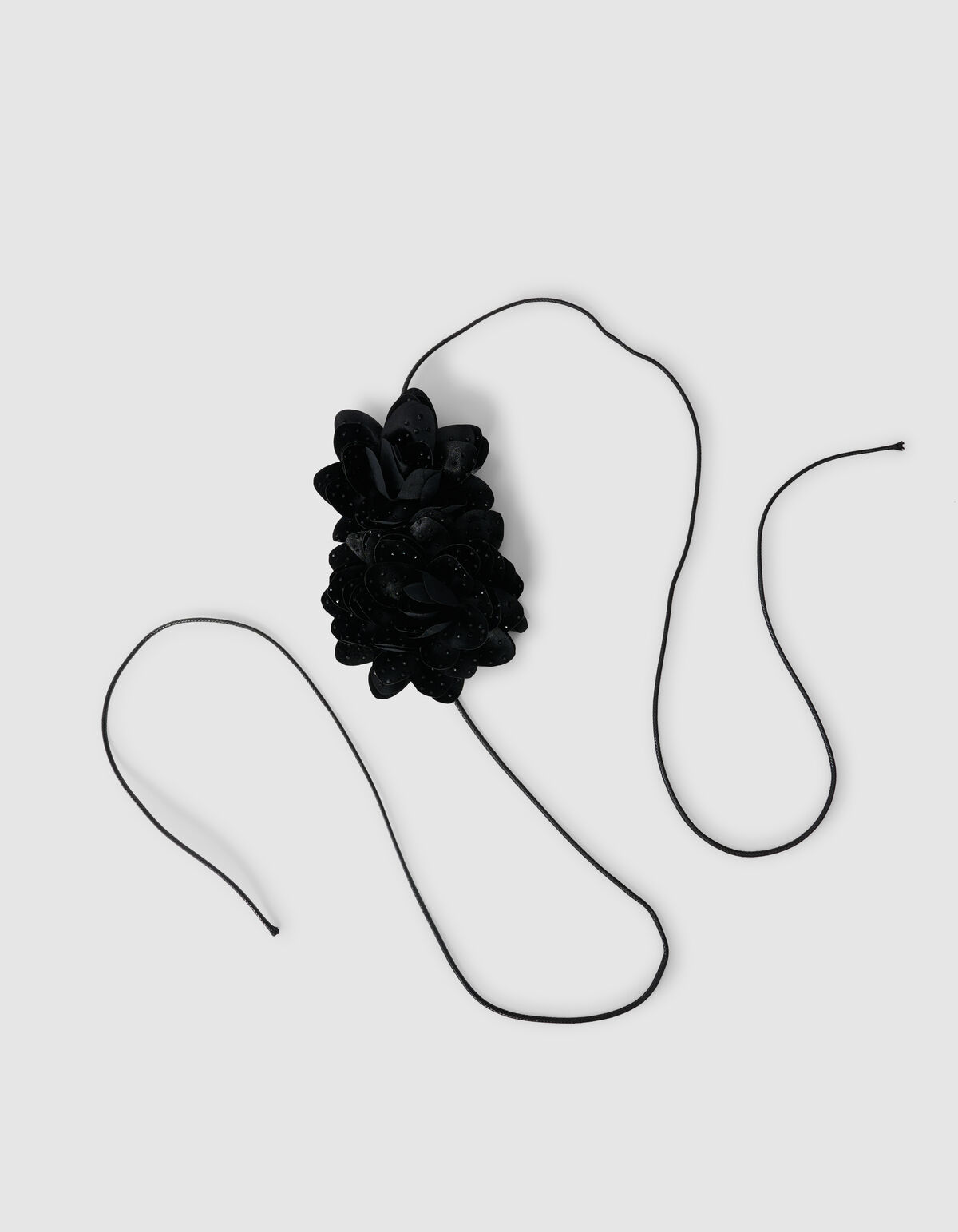 Strass Blumen Korsage Schwarz SHOEBY ACCESSOIRES