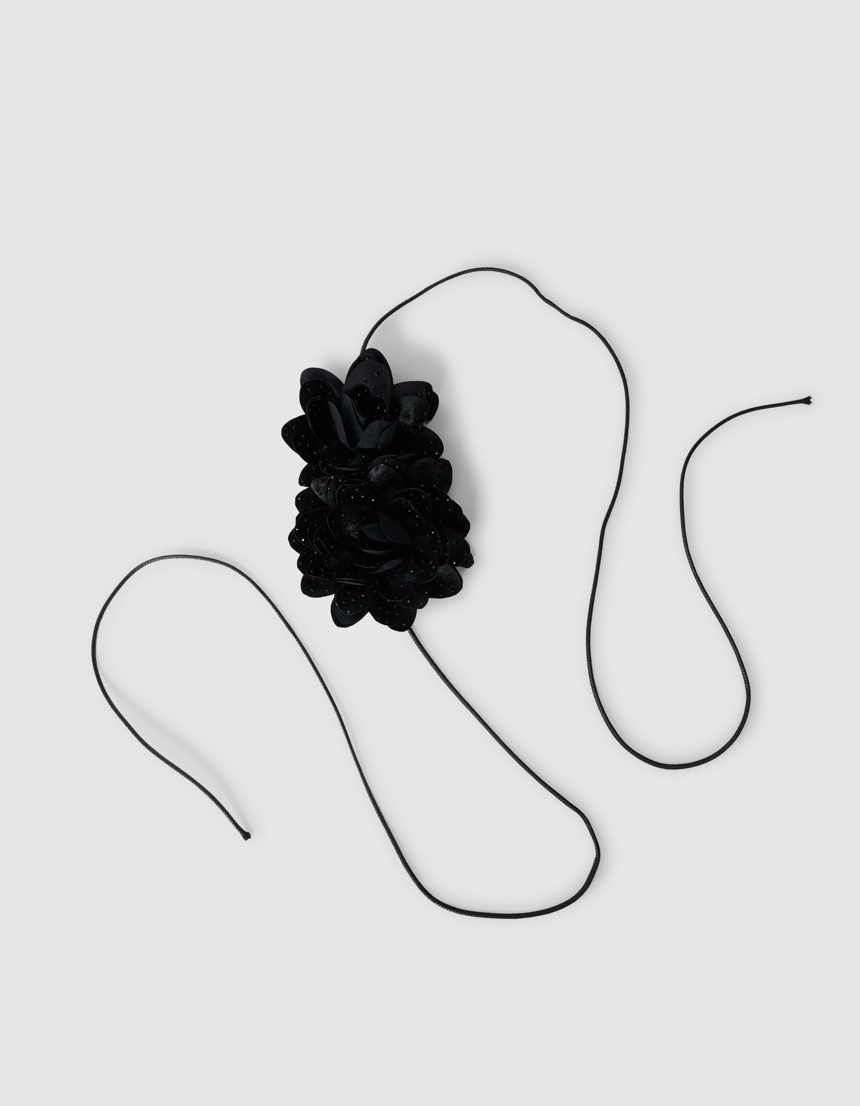 Strass Blumen Korsage Schwarz SHOEBY ACCESSOIRES