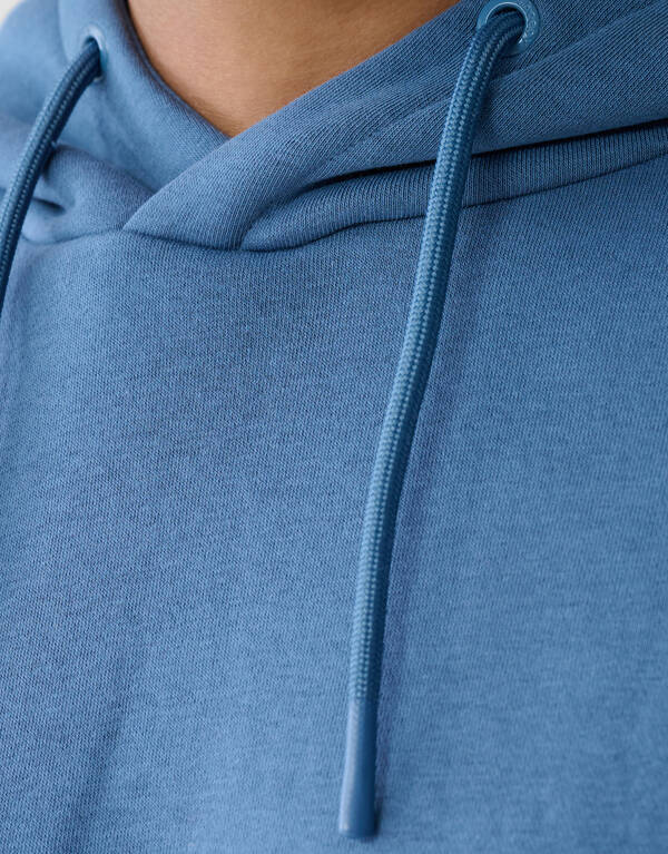 Label Sweatshirt Hoodie Blau SHOEBY MEN