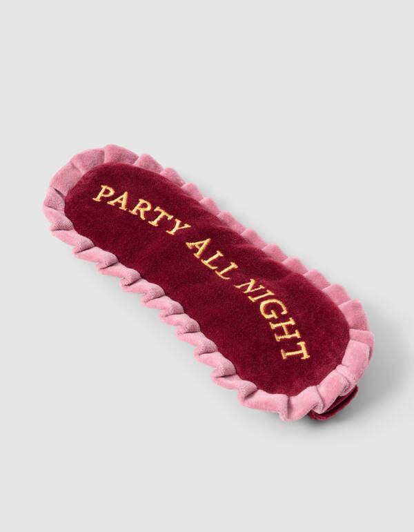 Velvet Schlafmaske Rot SHOEBY ACCESSOIRES