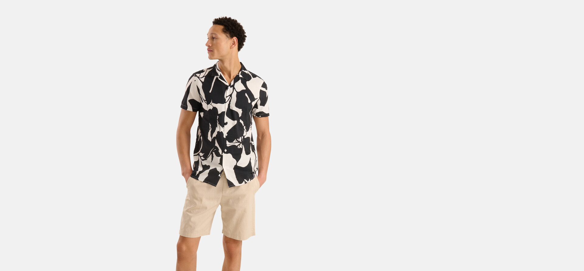 Artwork Shirt Schwarz/Weiß SHOEBY MEN