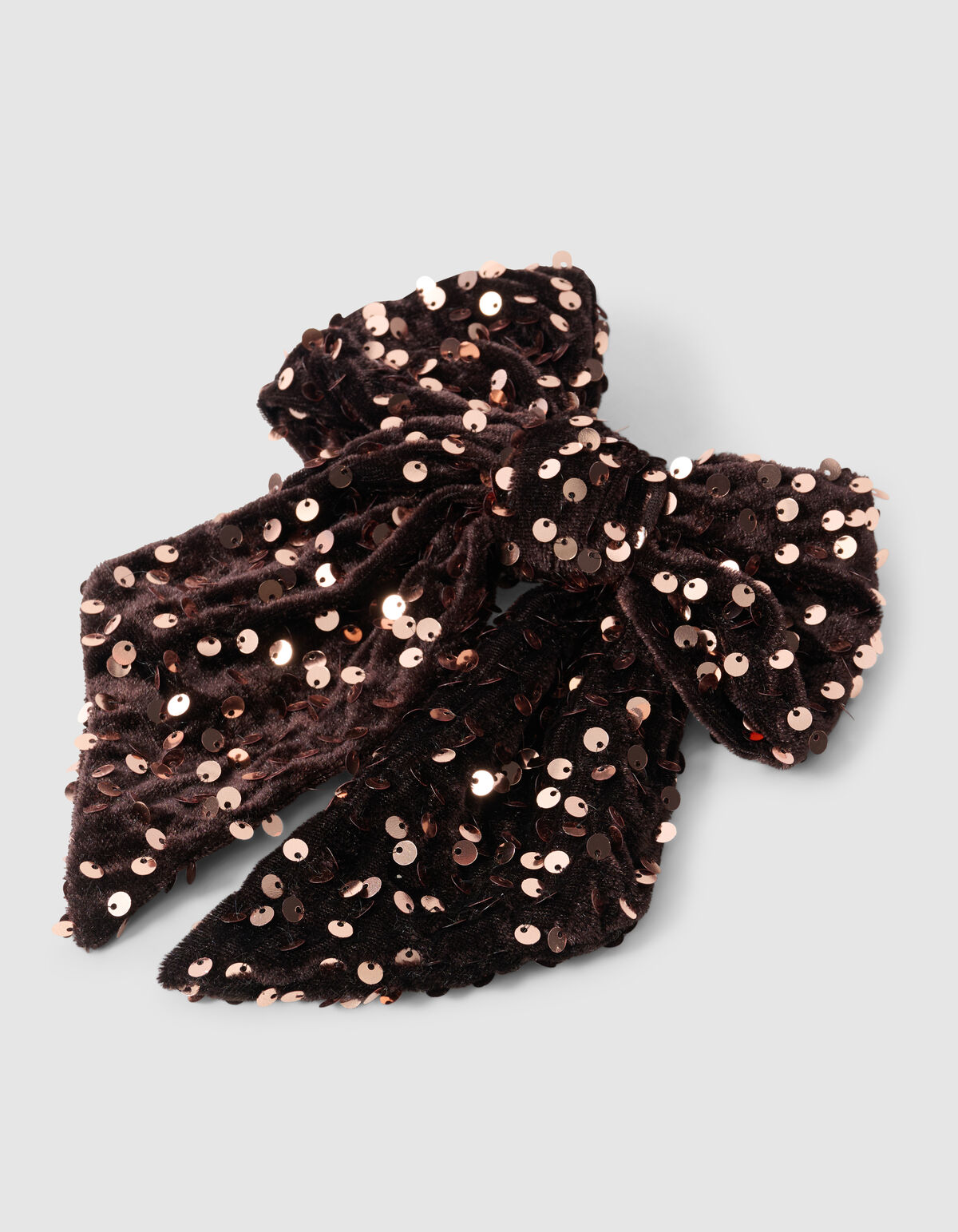 Pailletten-Haarspange mit Schleife, braun SHOEBY GIRLS