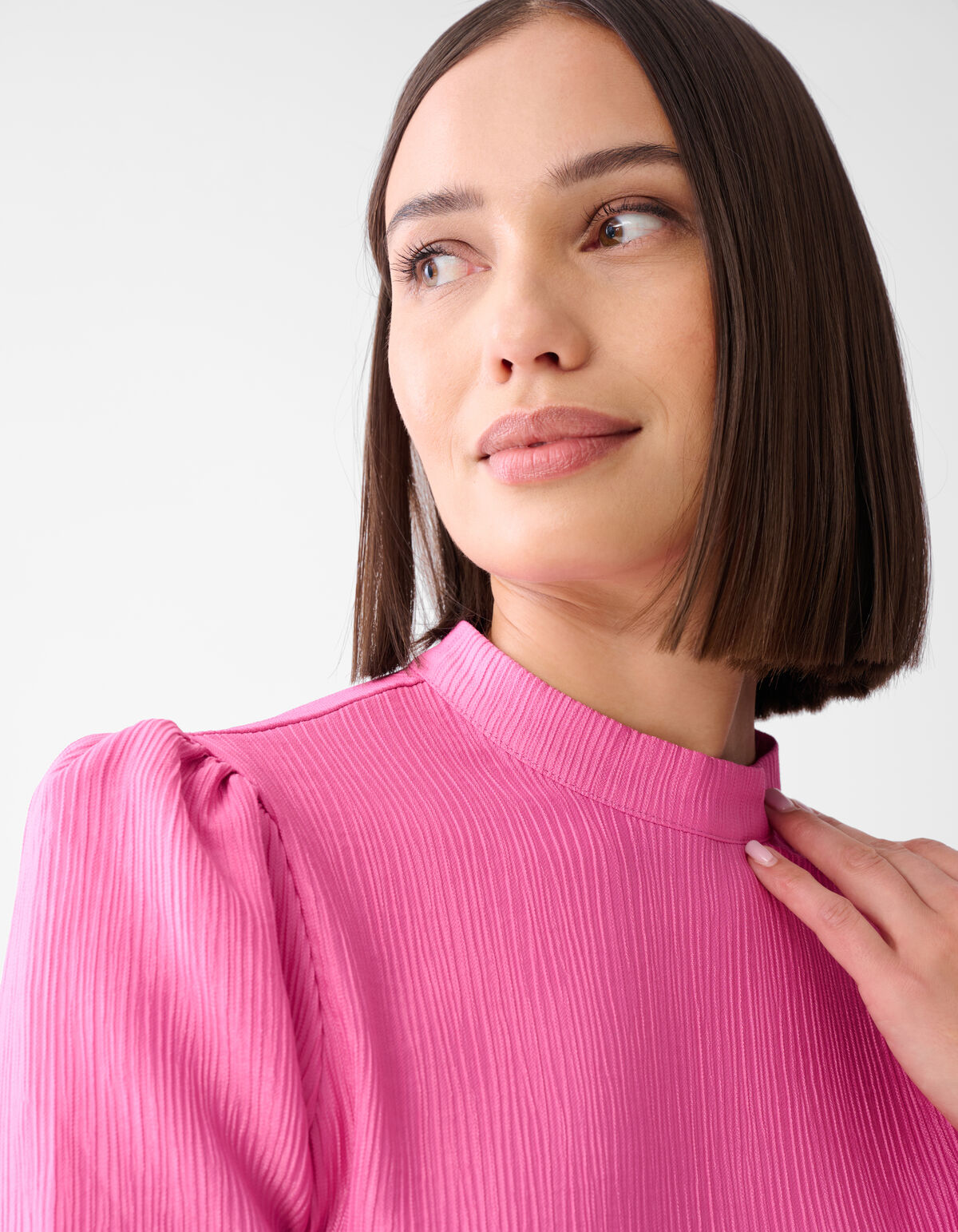 Strukturierte Bluse Rosa SHOEBY WOMEN