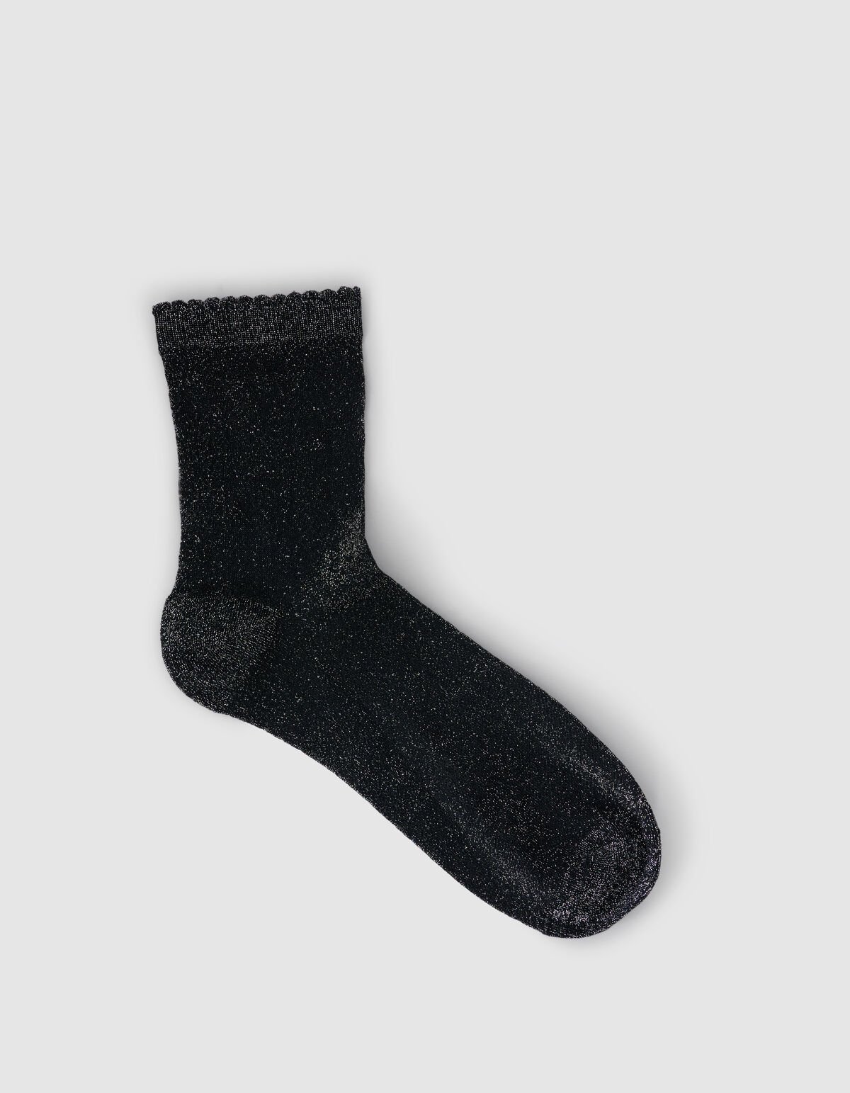 Glitzersocken Schwarz/Silber SHOEBY ACCESSOIRES