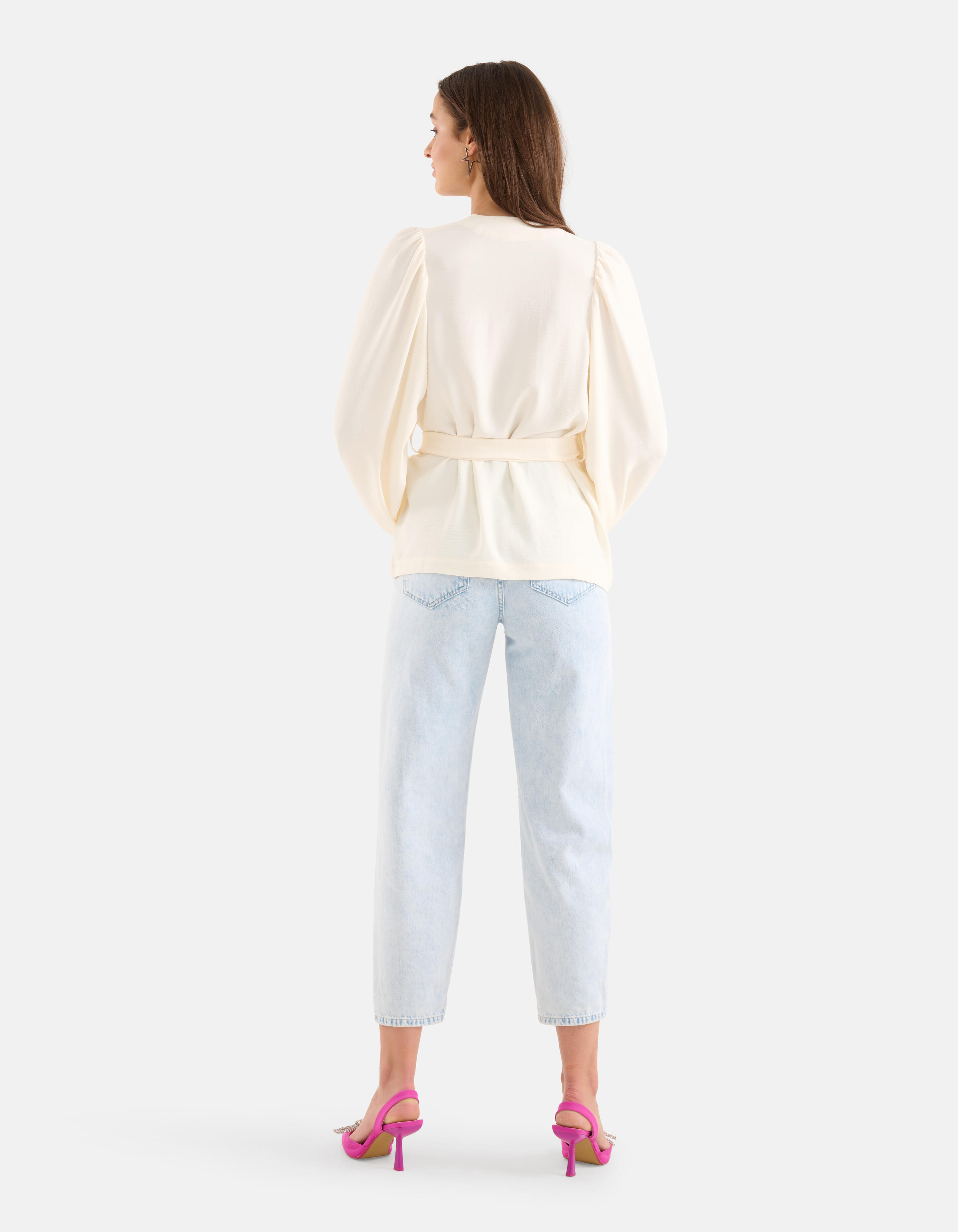 Wickelbluse Off White SHOEBY WOMEN