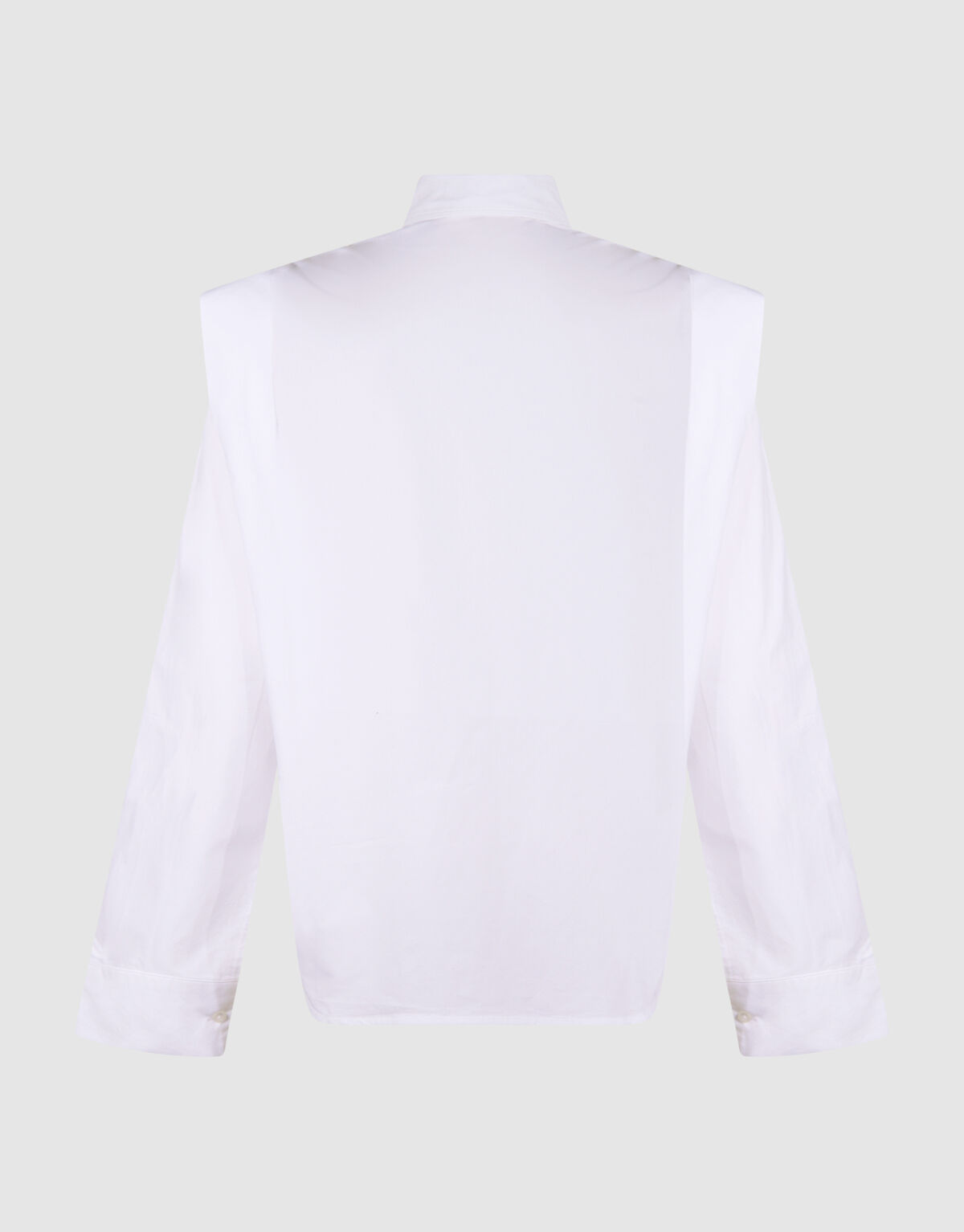 Die Pleat Poplin Bluse Wei&szlig; SHOEBY WOMEN