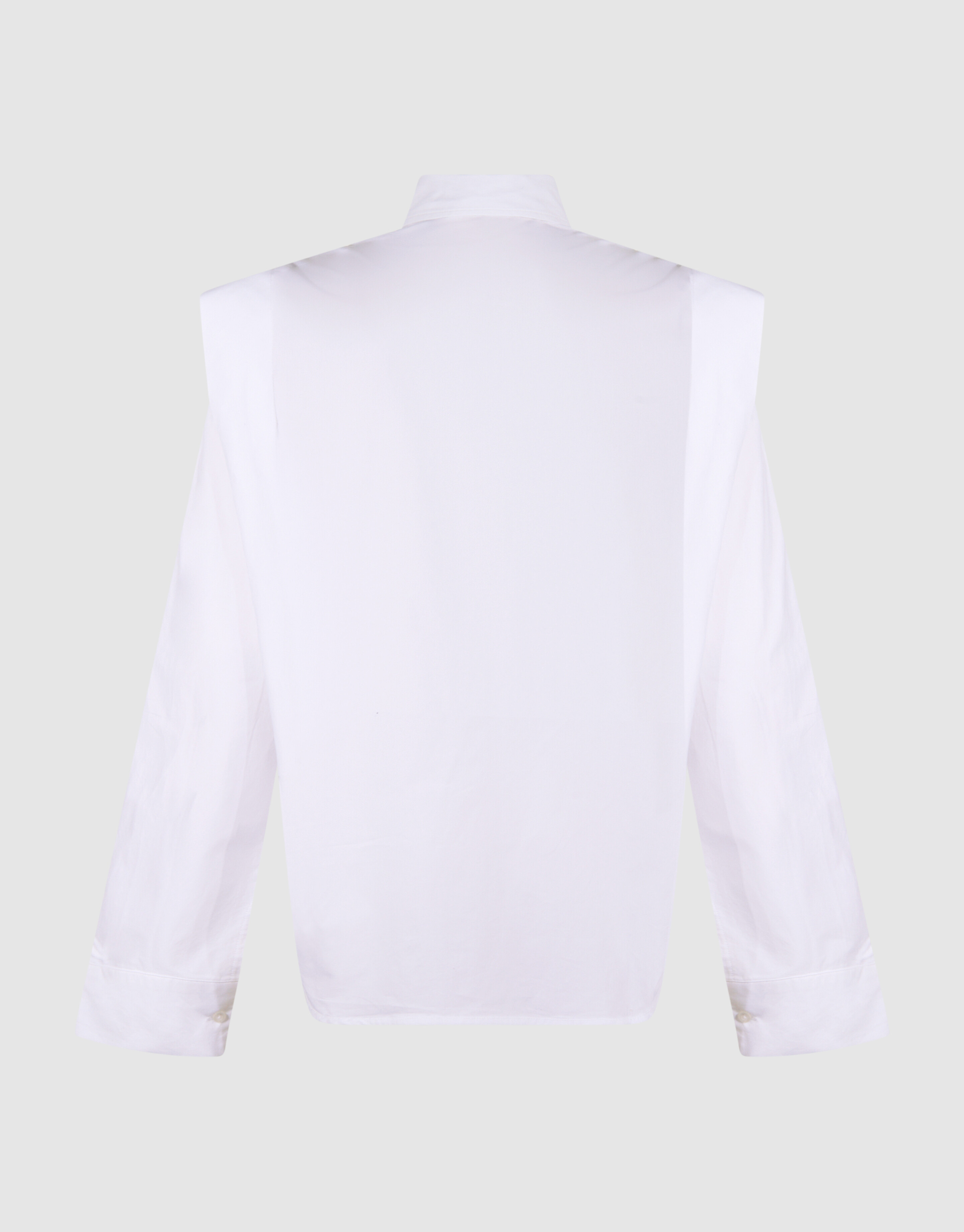 Die Pleat Poplin Bluse Wei&szlig; SHOEBY WOMEN