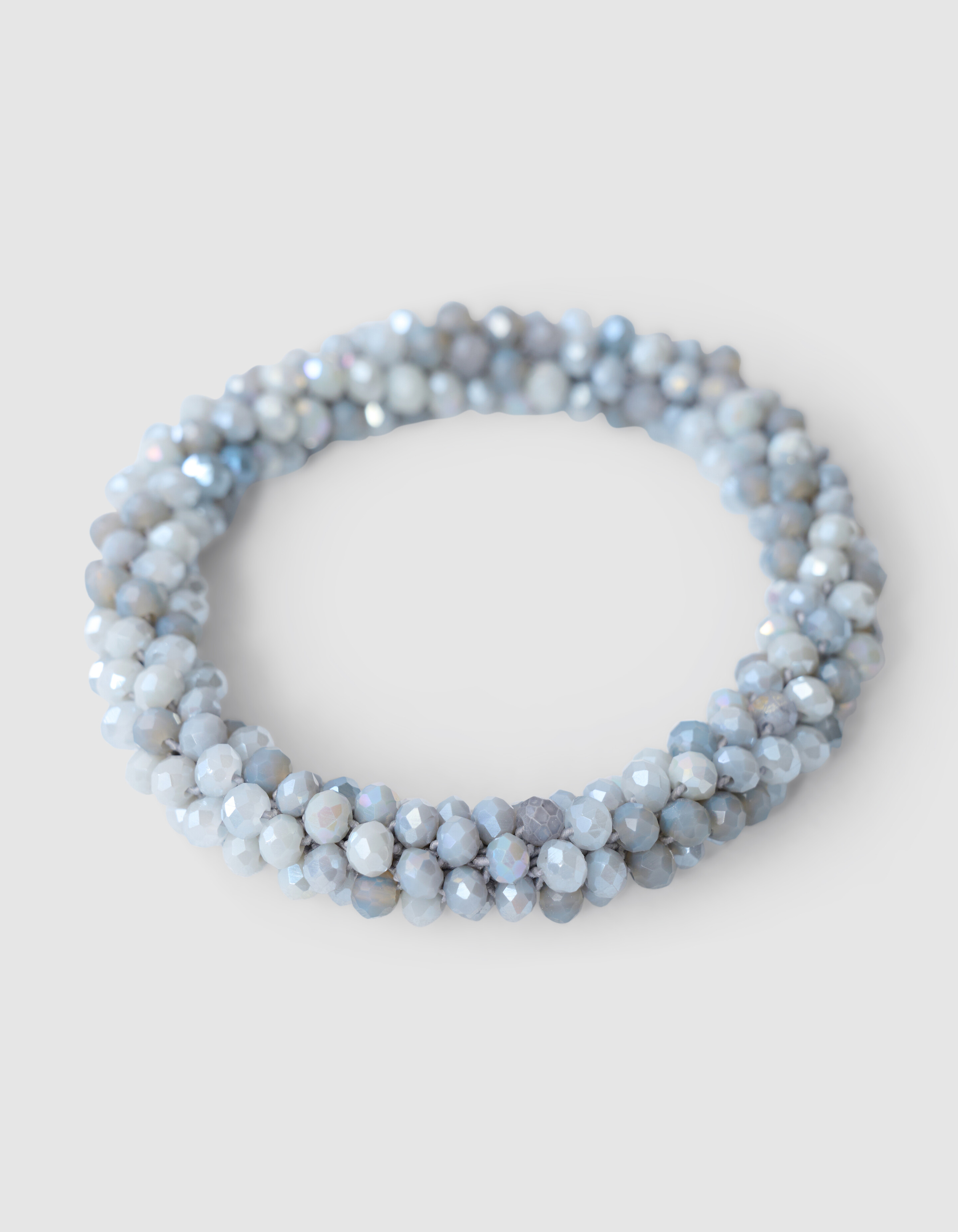 Beaded Haarband hellgrau SHOEBY ACCESSOIRES