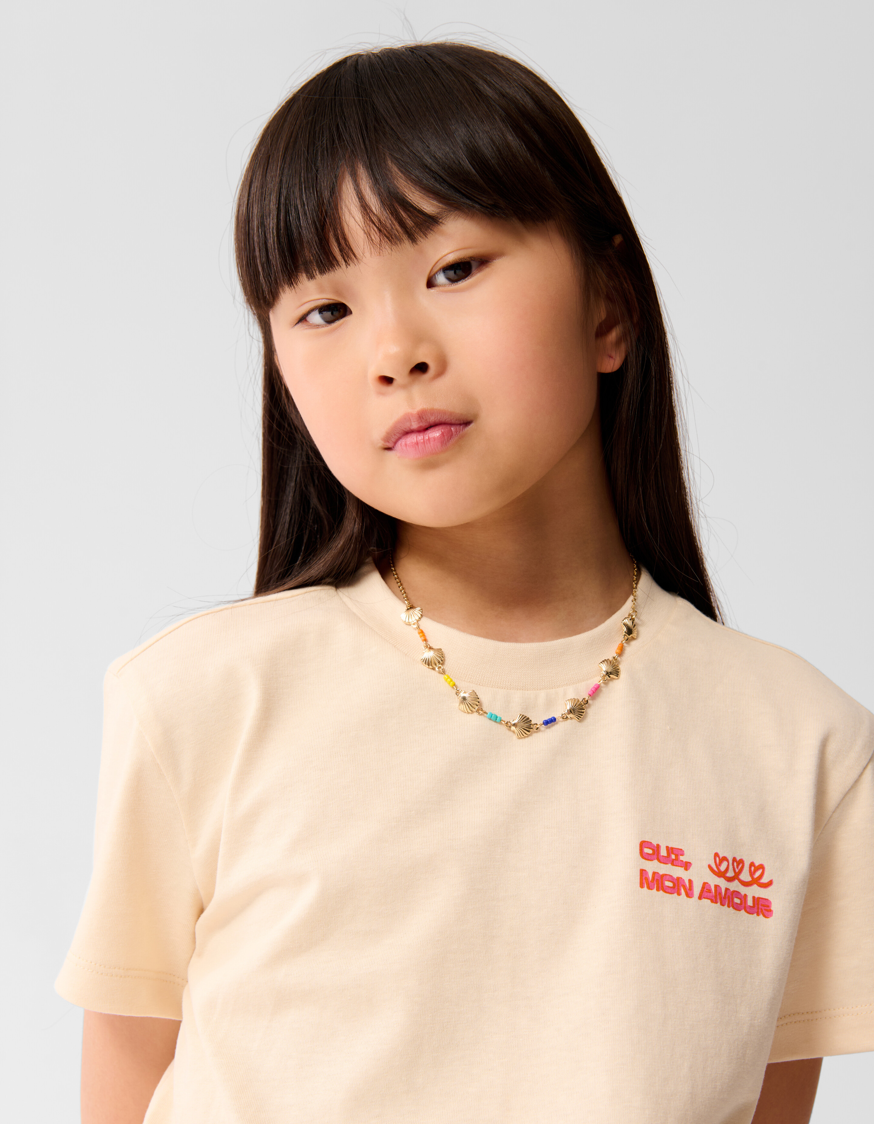 Mon Amour Artwork T-shirt Off White SHOEBY GIRLS