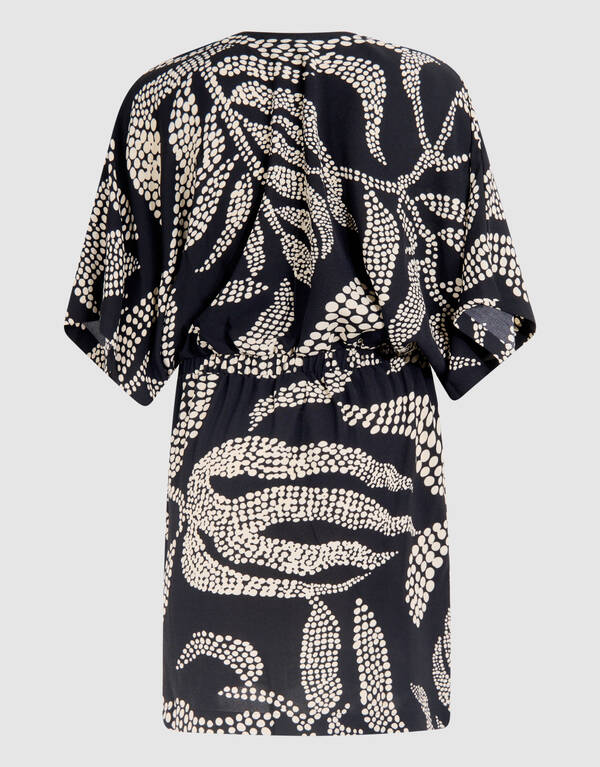 Bedrucktes Minikleid Schwarz SHOEBY WOMEN