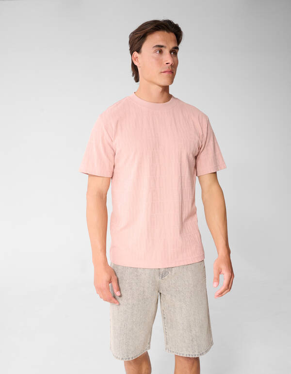 Eighty One Text T-Shirt Rosa SHOEBY MEN