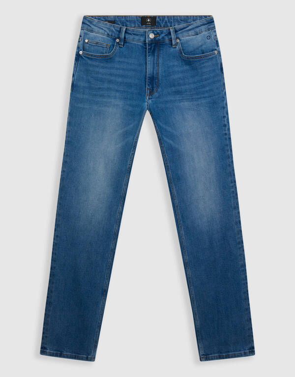 Straight Fit Jeans, mittelblau, L32 SHOEBY MEN