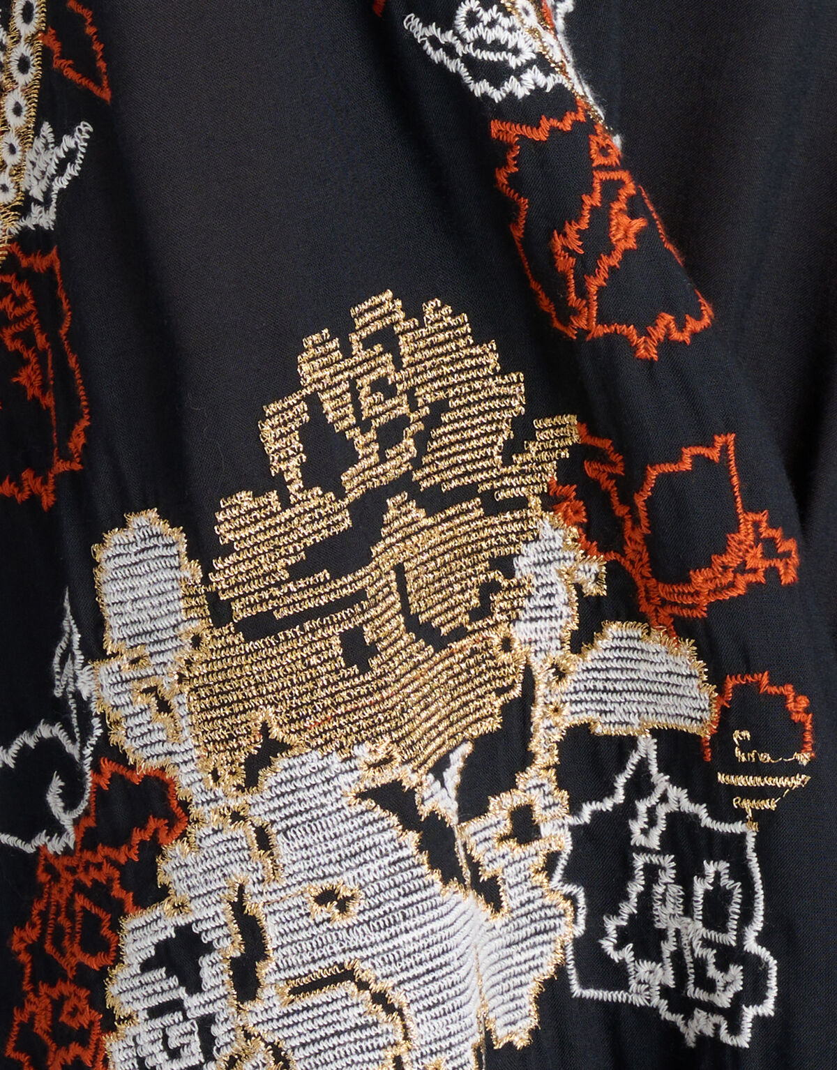 Bestickte Bluse Schwarz von Mieke SHOEBY WOMEN