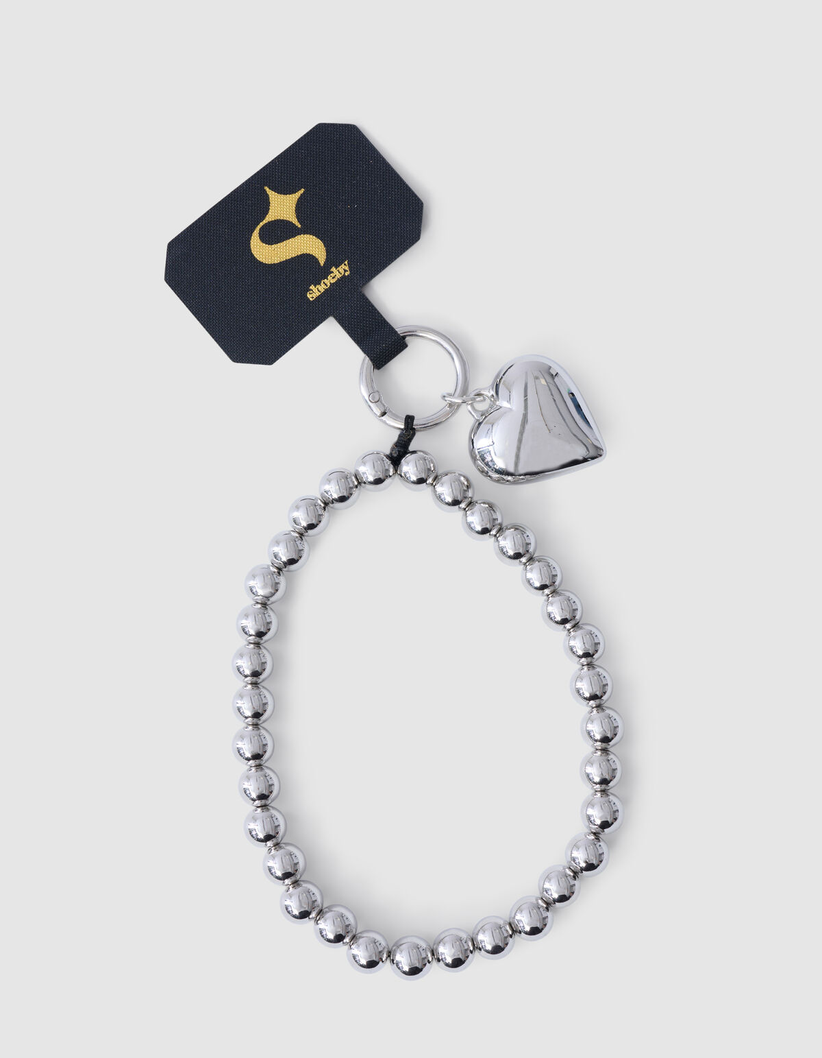 Herz Telefonkabel Silber SHOEBY ACCESSOIRES