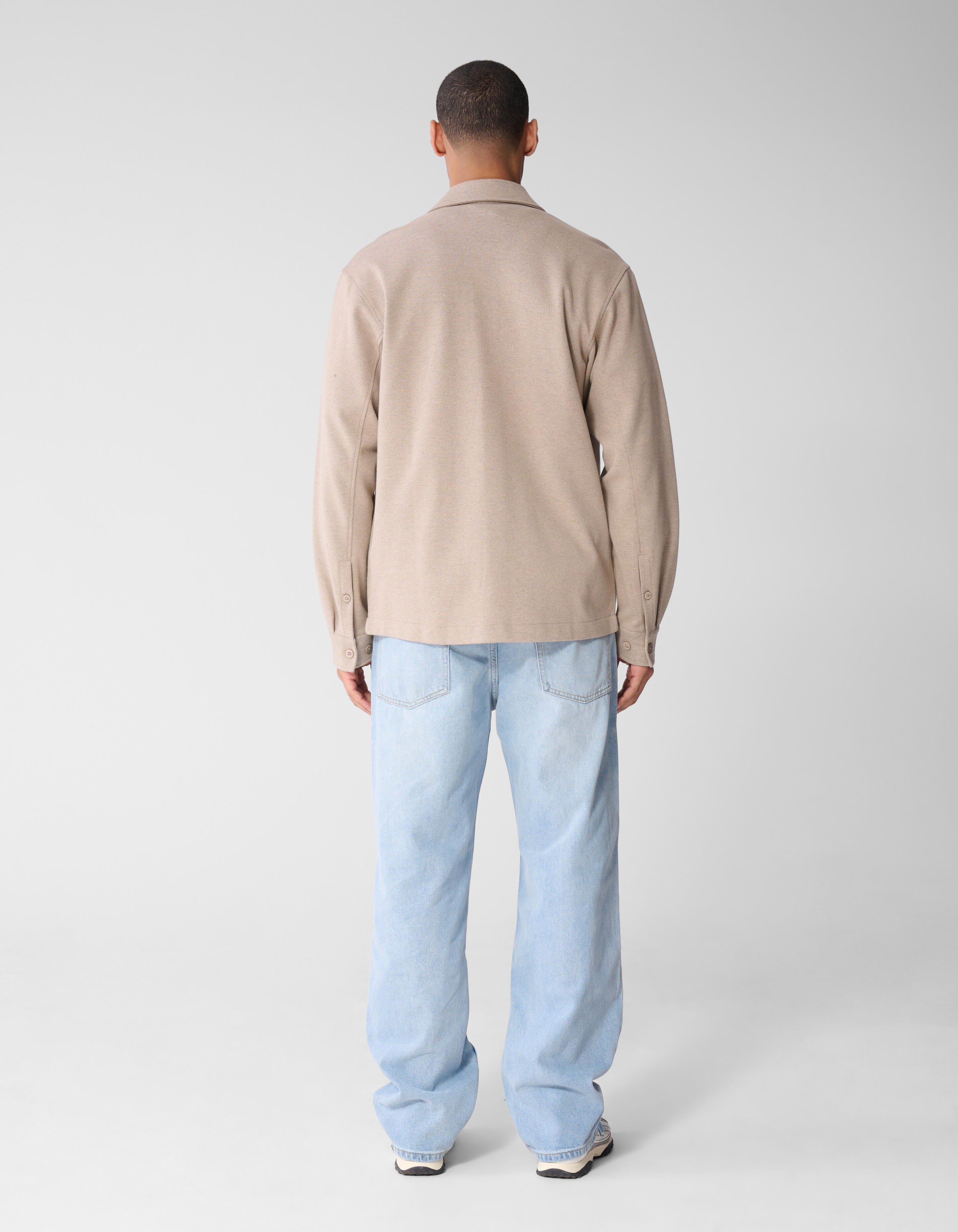 Hellbraunes, weiches Overshirt SHOEBY MEN