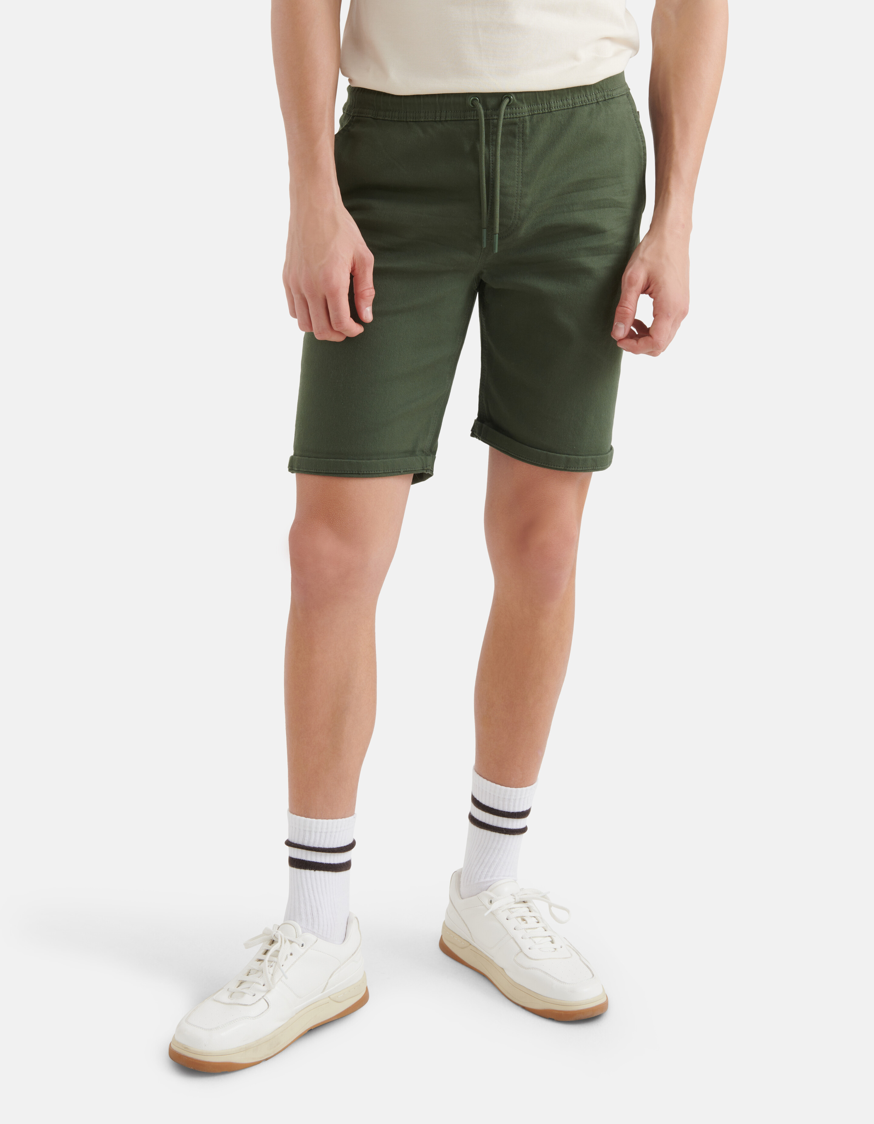 Jog Denim Short Olivgrün SHOEBY MEN